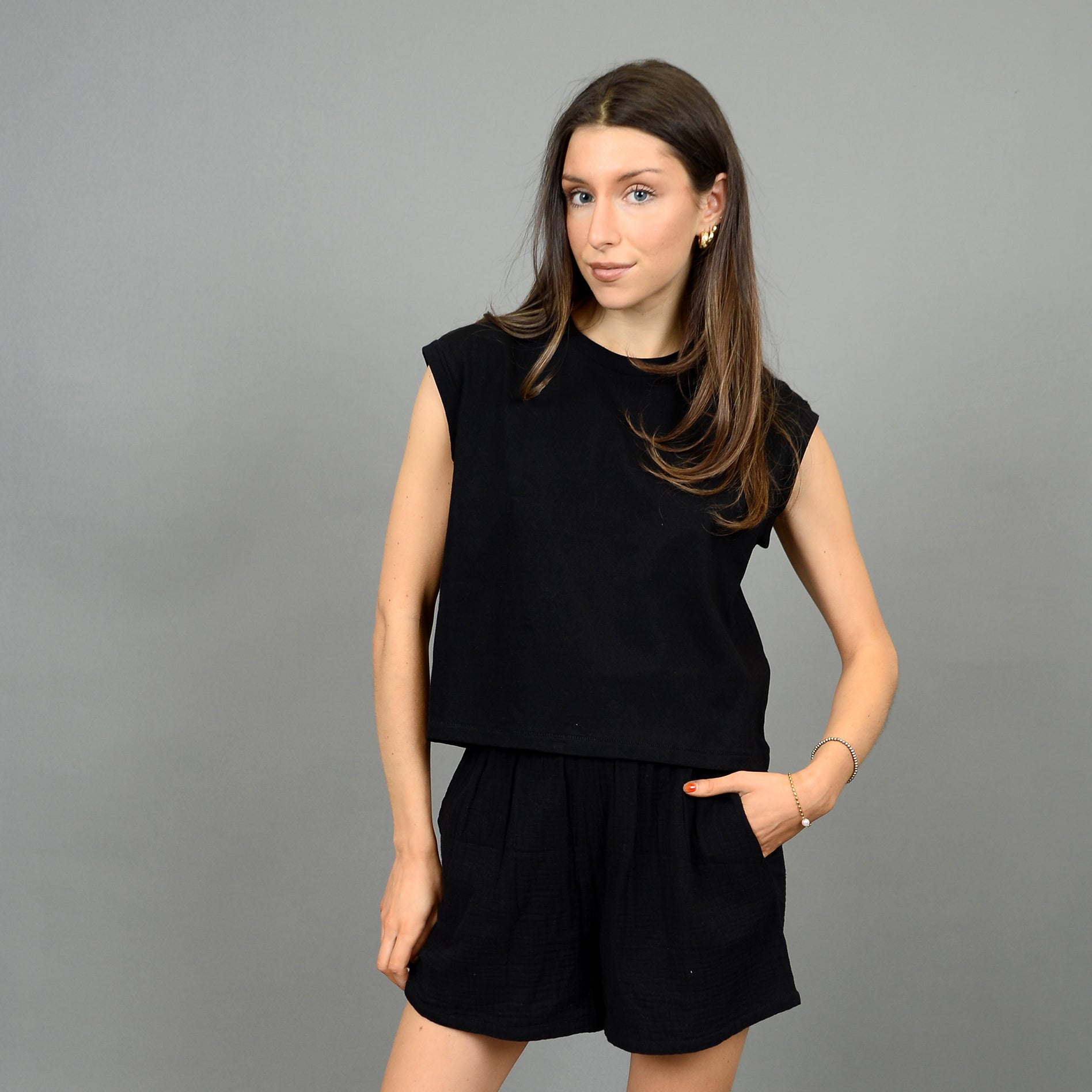 MIVA TANK TOP - BLACK
