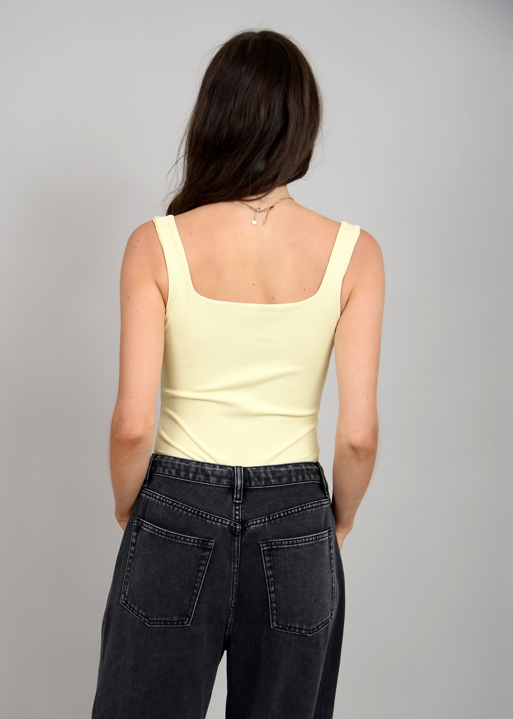 TIA SLEEVELESS BODYSUIT - lemon tart