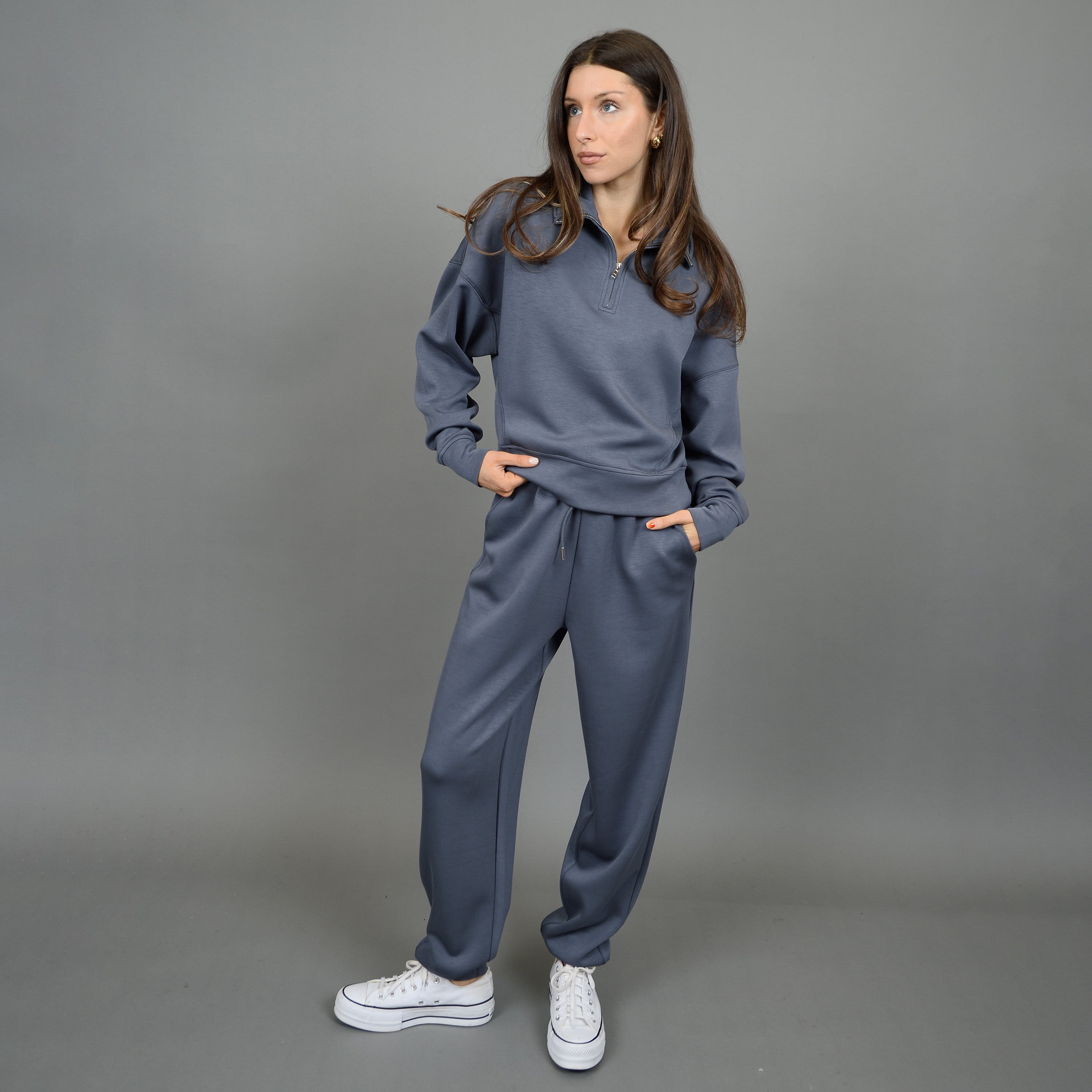 JOSELLE KNIT JOGGER - STEEL