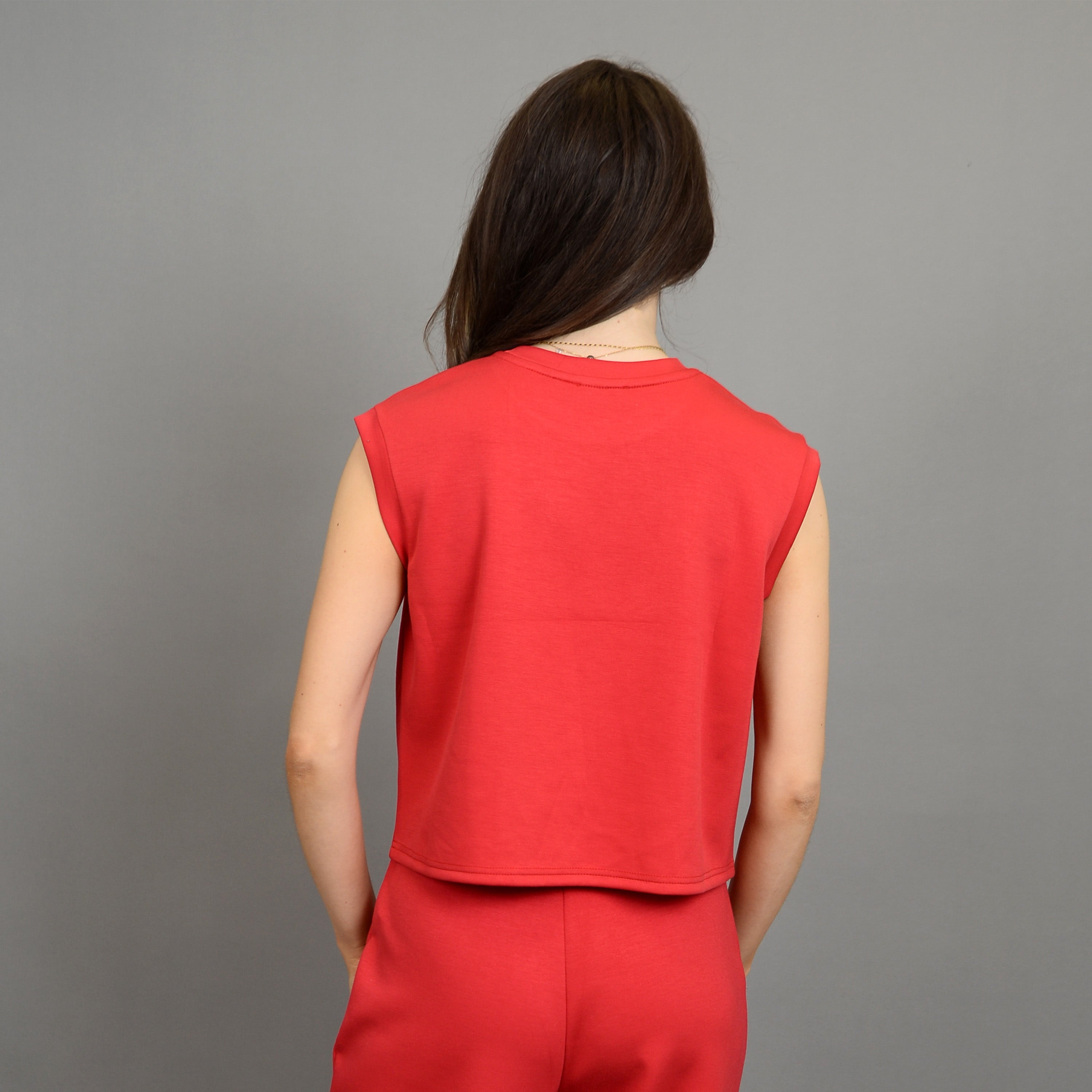 MIVA SOFT KNIT TANK - CHERRY RED