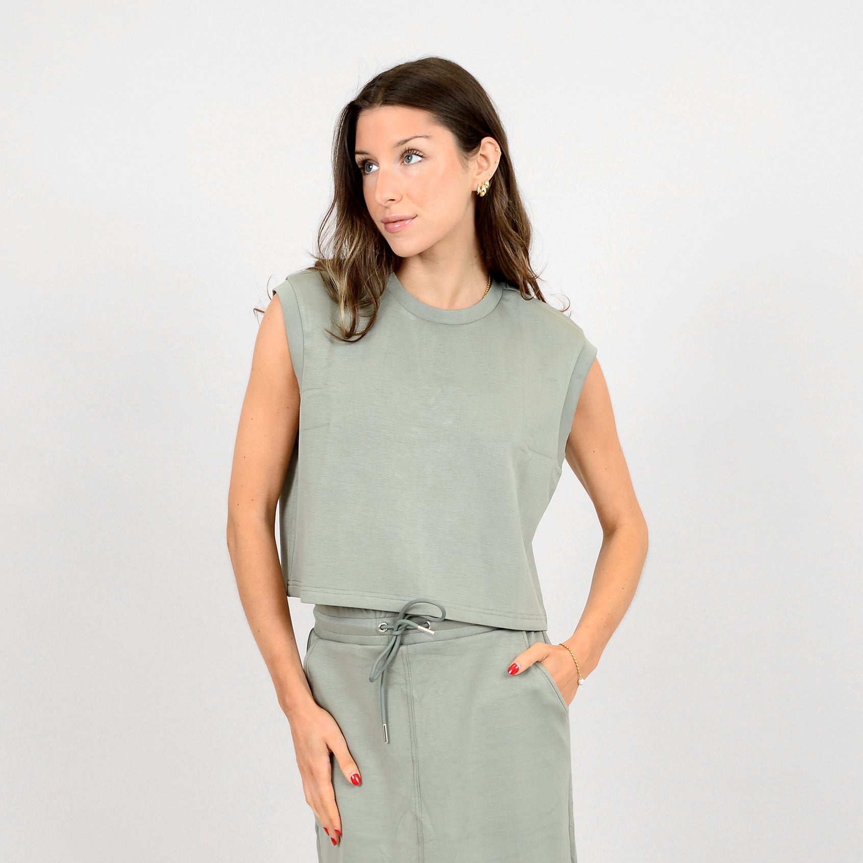 MIVA SOFT KNIT TANK - SAGE