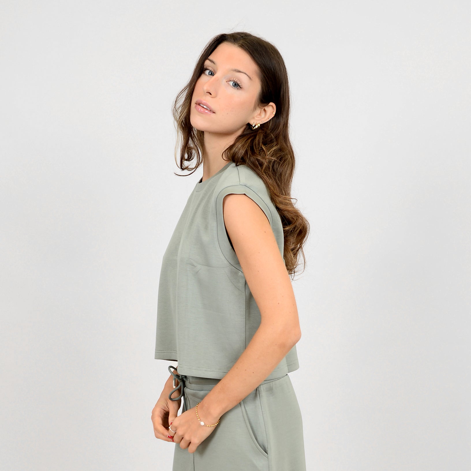 MIVA SOFT KNIT TANK - SAGE