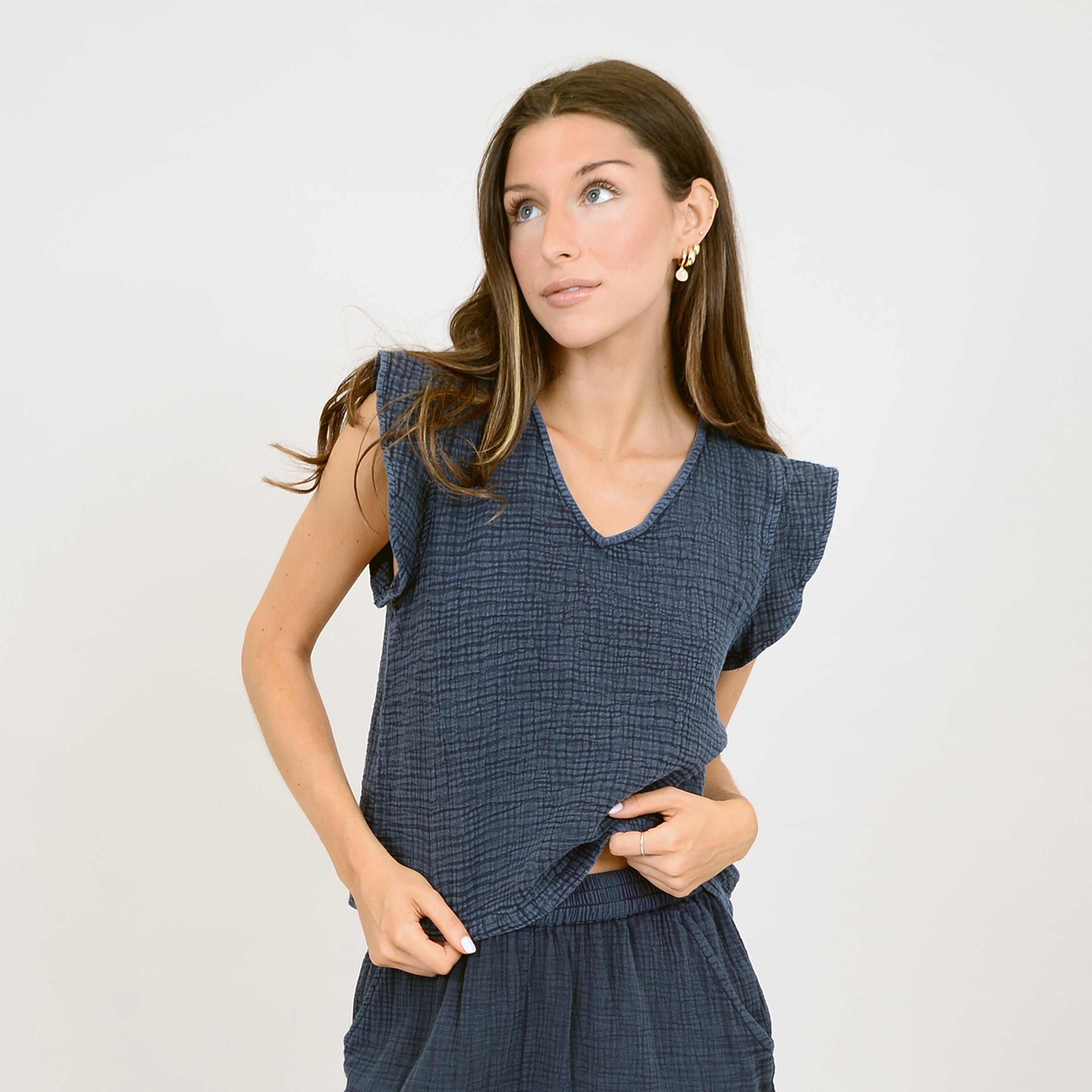 ARIE FLARED SLEEVE TOP
