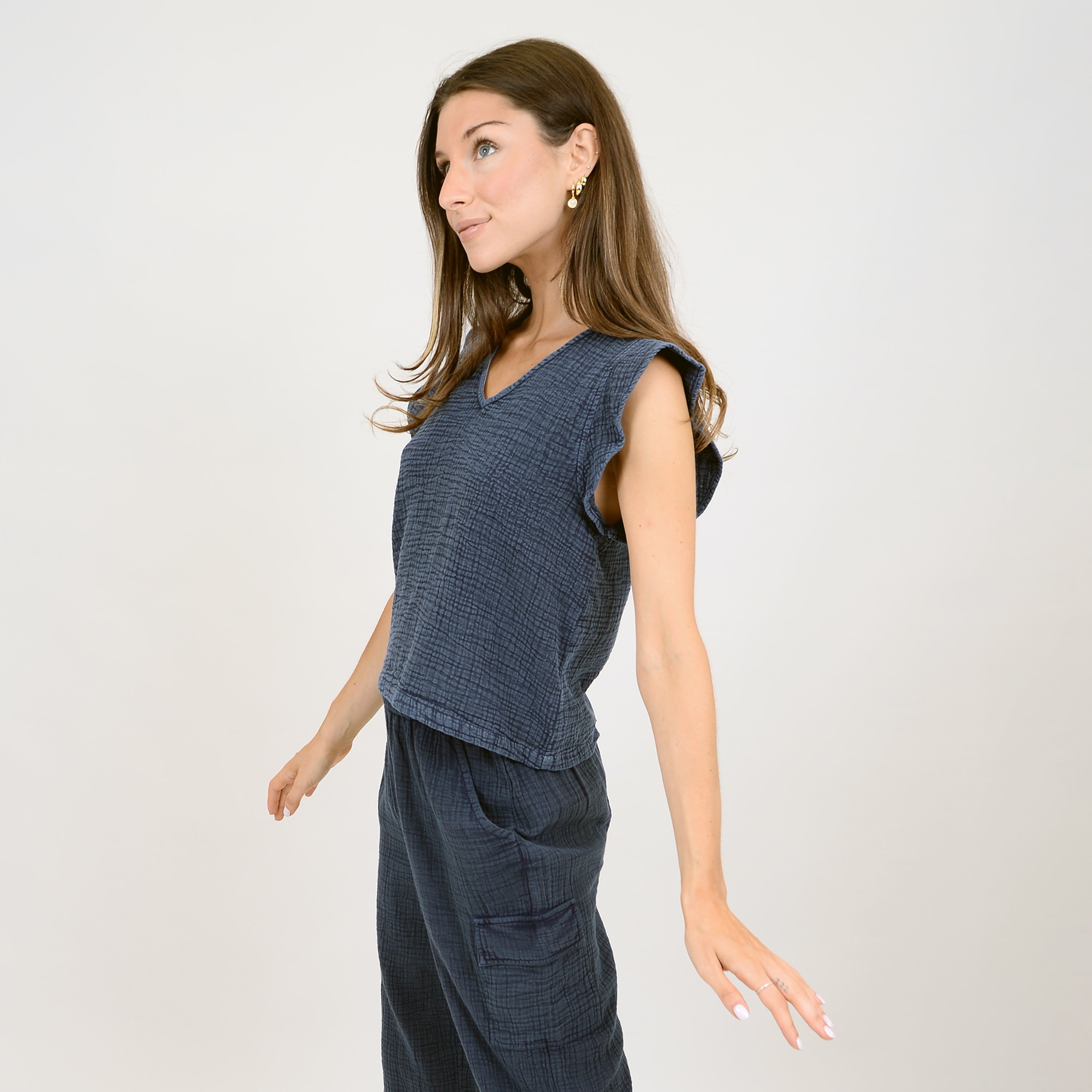 ARIE FLARED SLEEVE TOP
