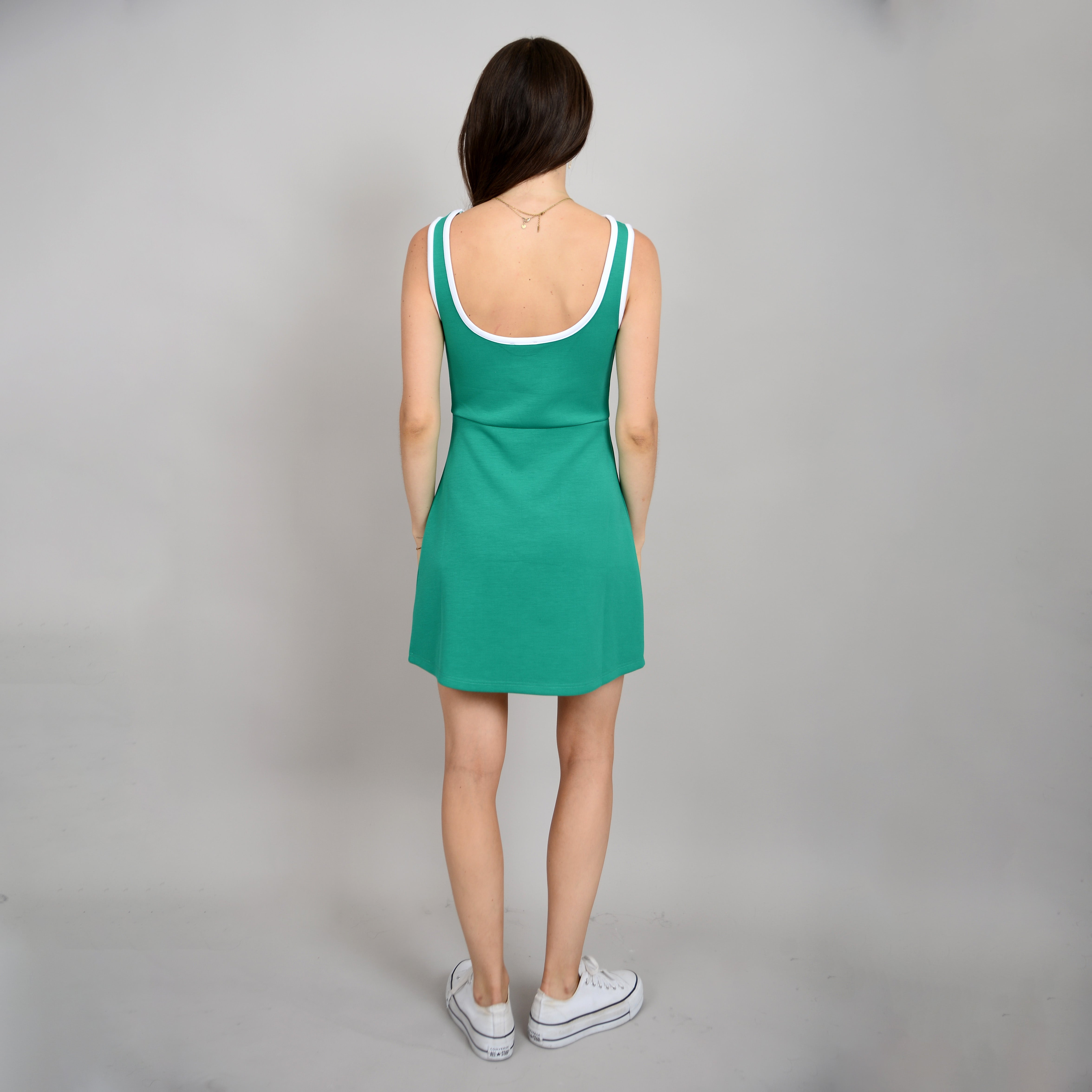 ALERA SOFT KNIT MINI DRESS - CREME DE MENTHE