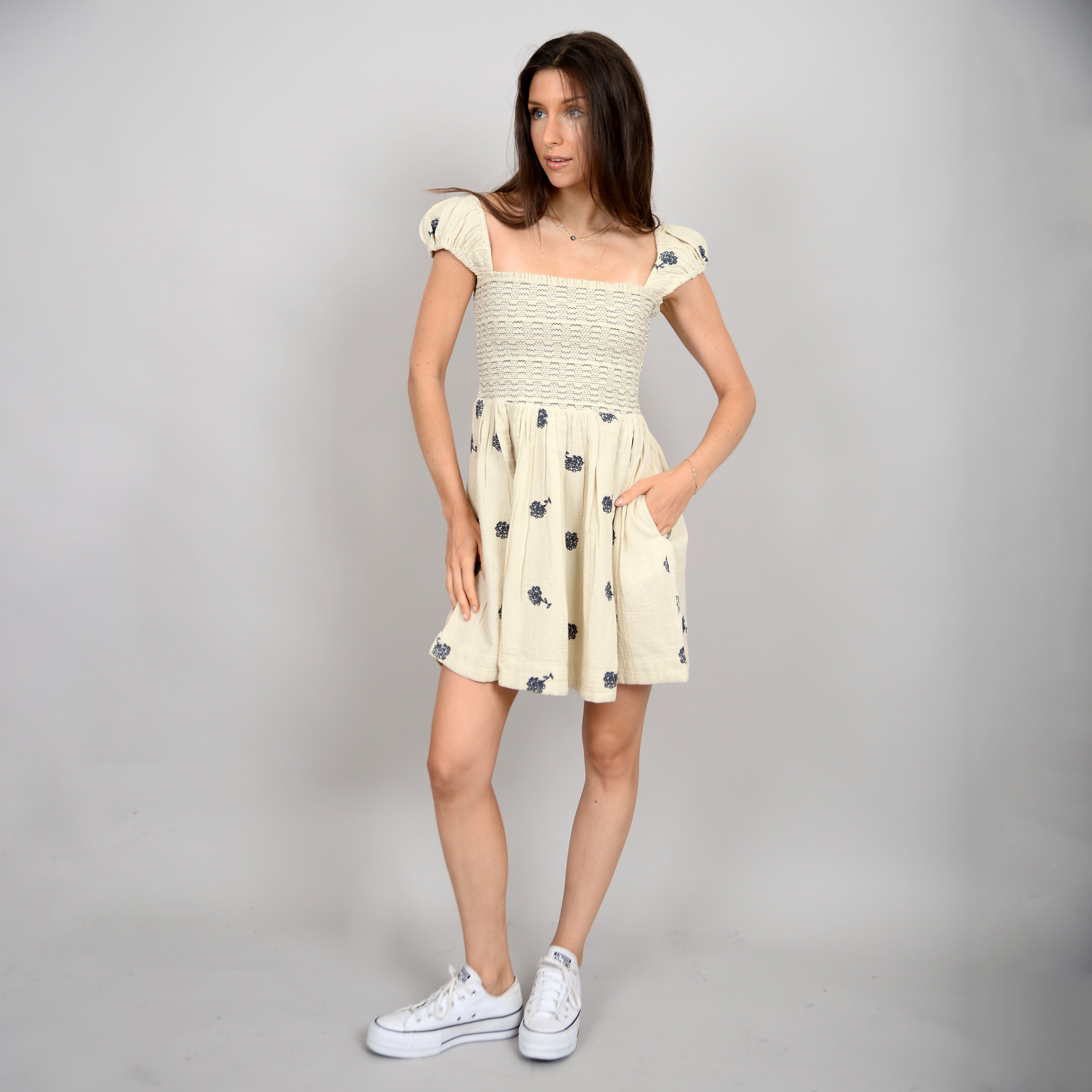 FRANCIS EMBROIDERED DRESS