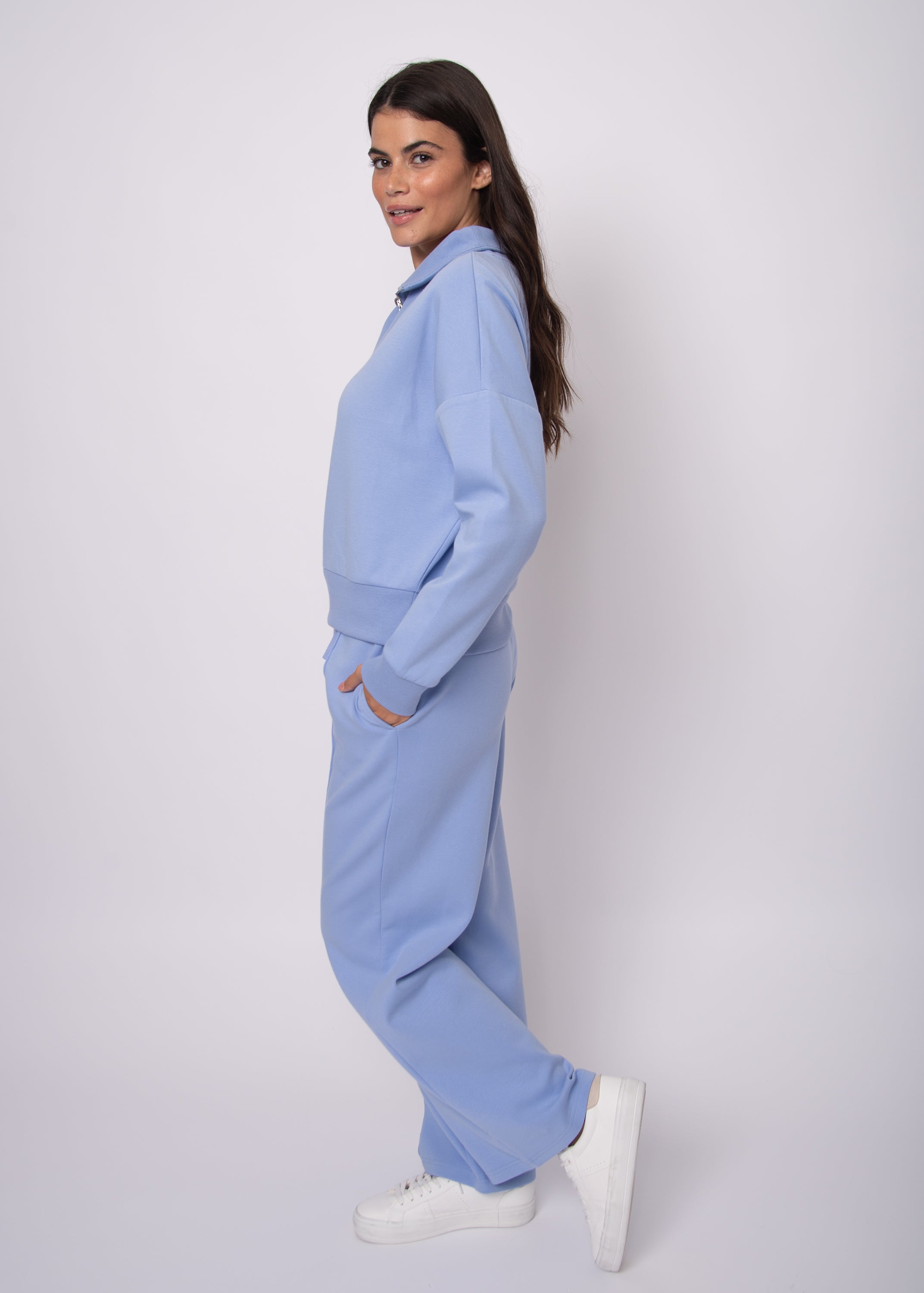 SEANNI KNIT SWEATER - PERRI BLUE