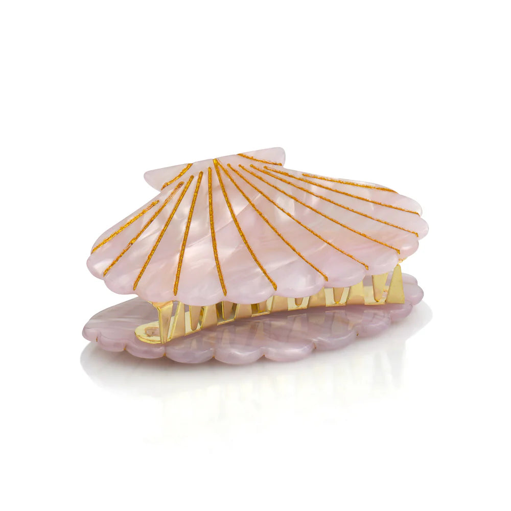 METALLIC SEASHELL CLIP (VARIOUS COLOURS)