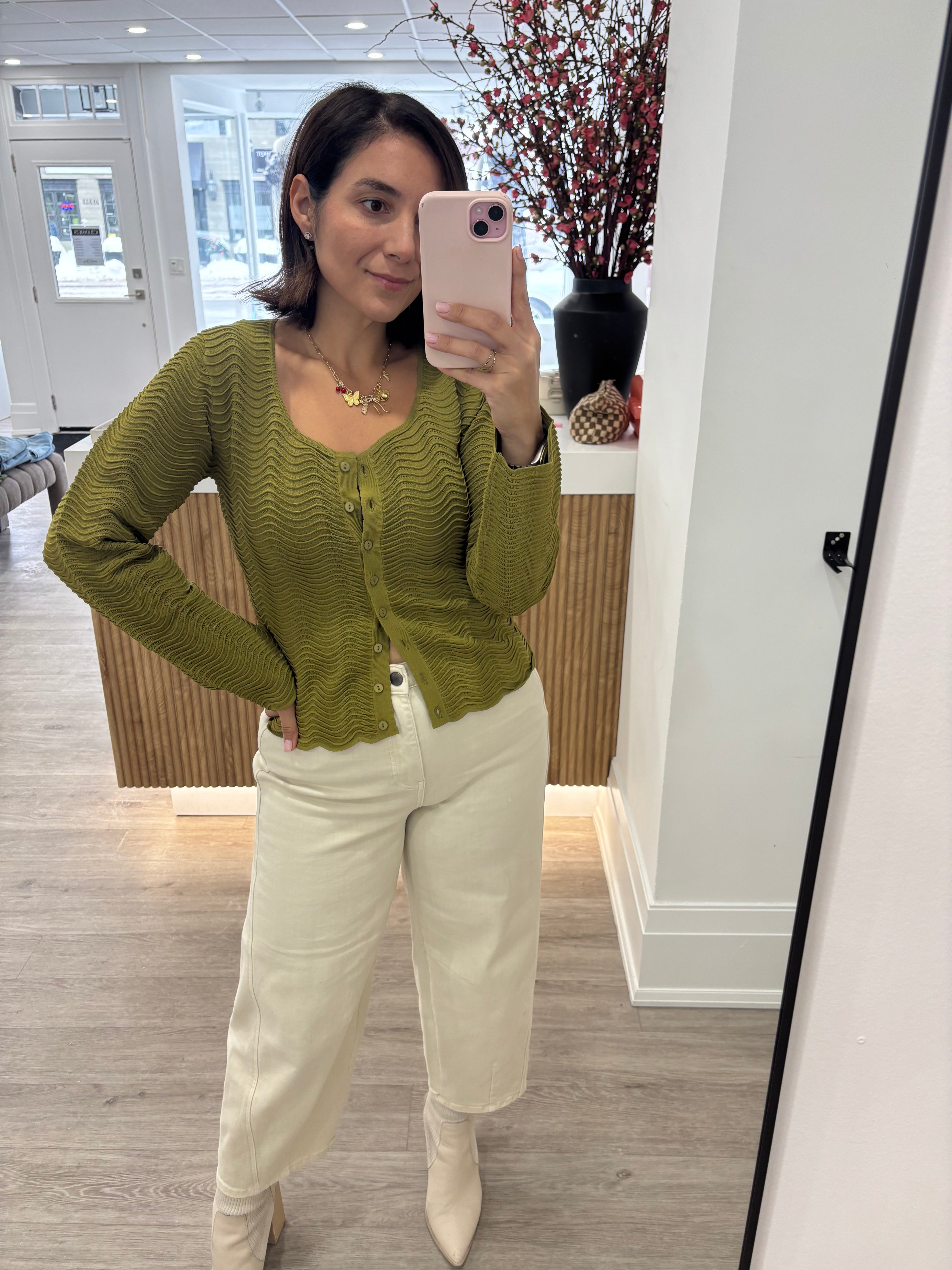 GINEA CARDIGAN - KAKI