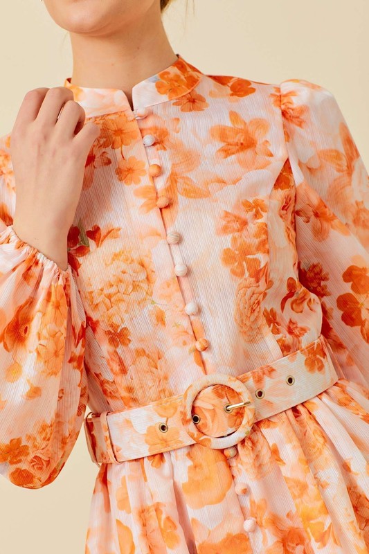 NAZARE FLORAL MINI DRESS