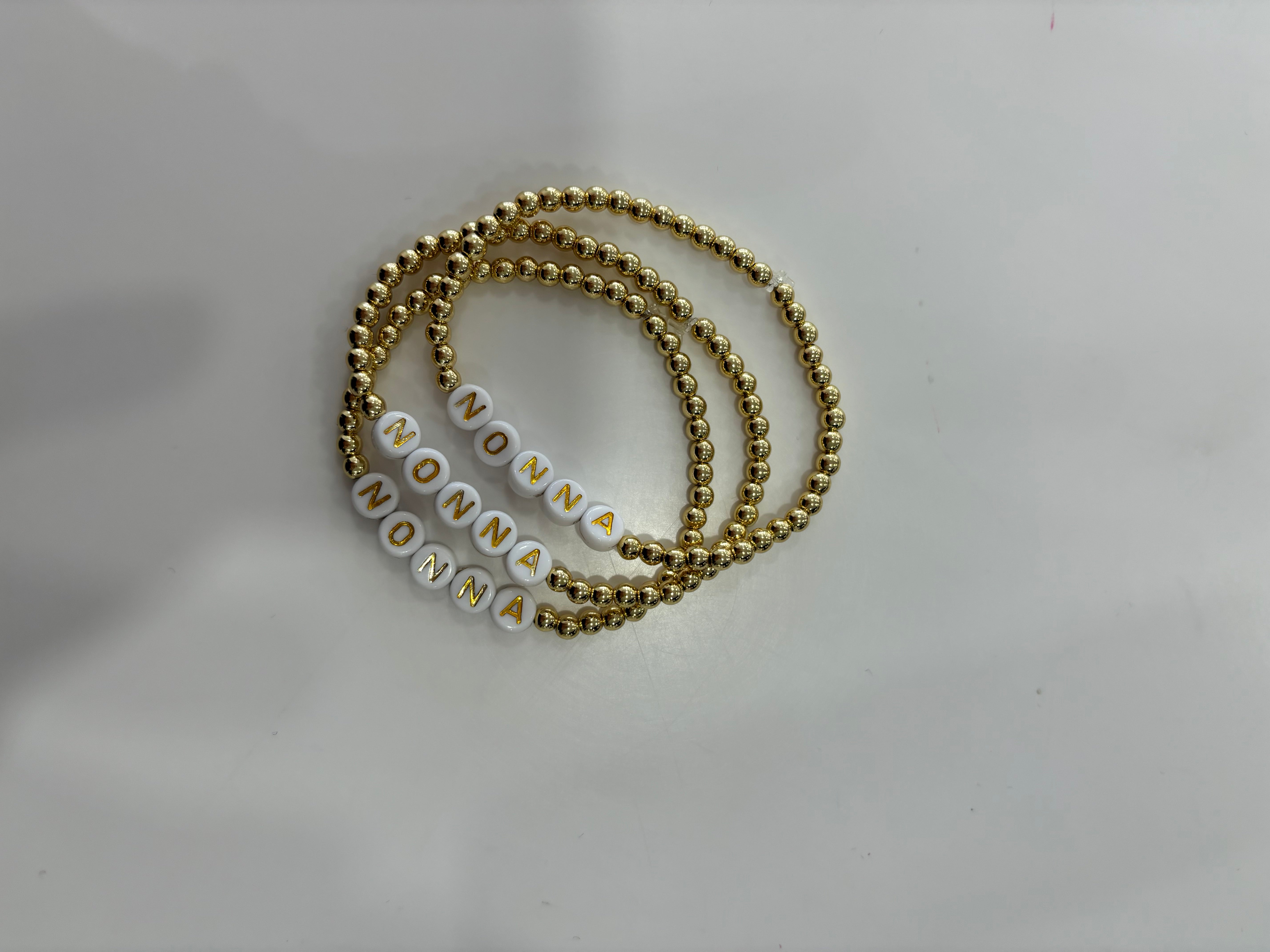 NONNA BRACELET - GOLD BEADS