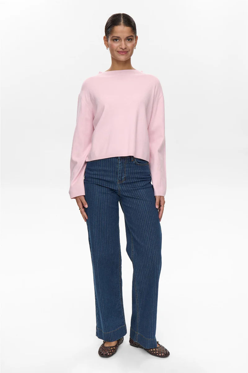 NUCARMA CROP PULLOVER - CHERRY BLOSSOM