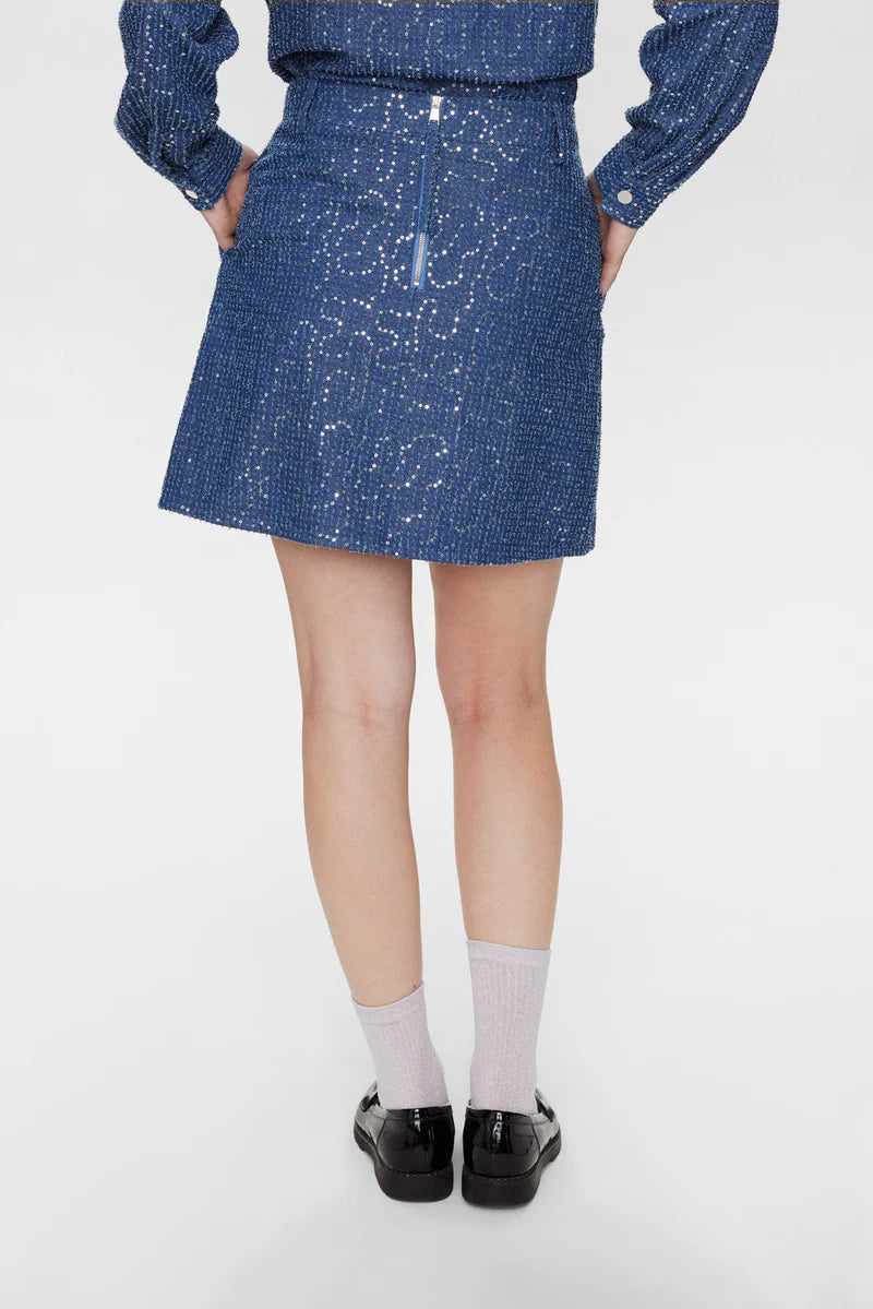 NUJOURNEY SKIRT - DENIM SEQUENCE