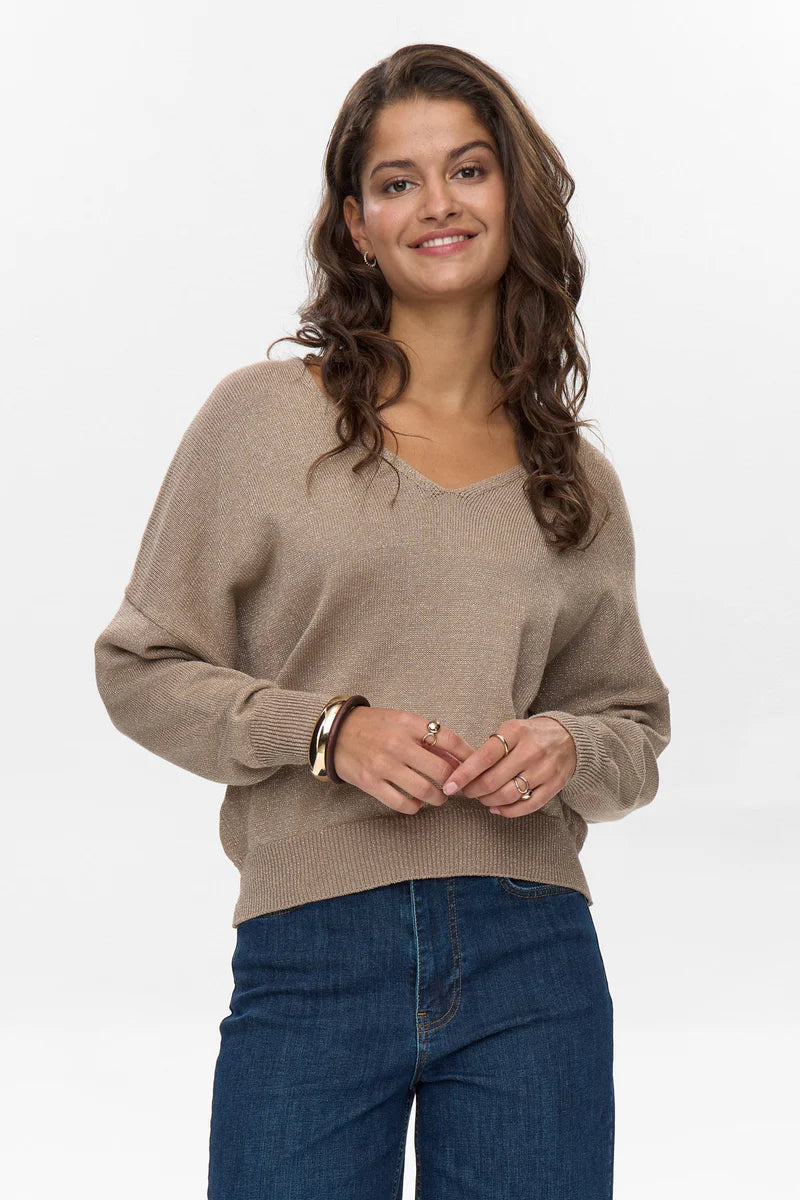 NUMILRAY SWEATER - TAUPE GREY