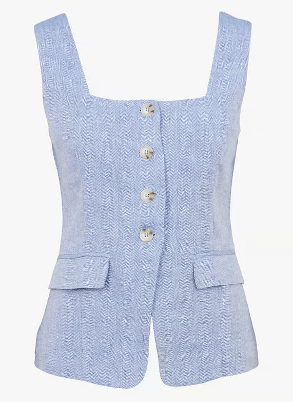 LENNOX TOP - BLEU