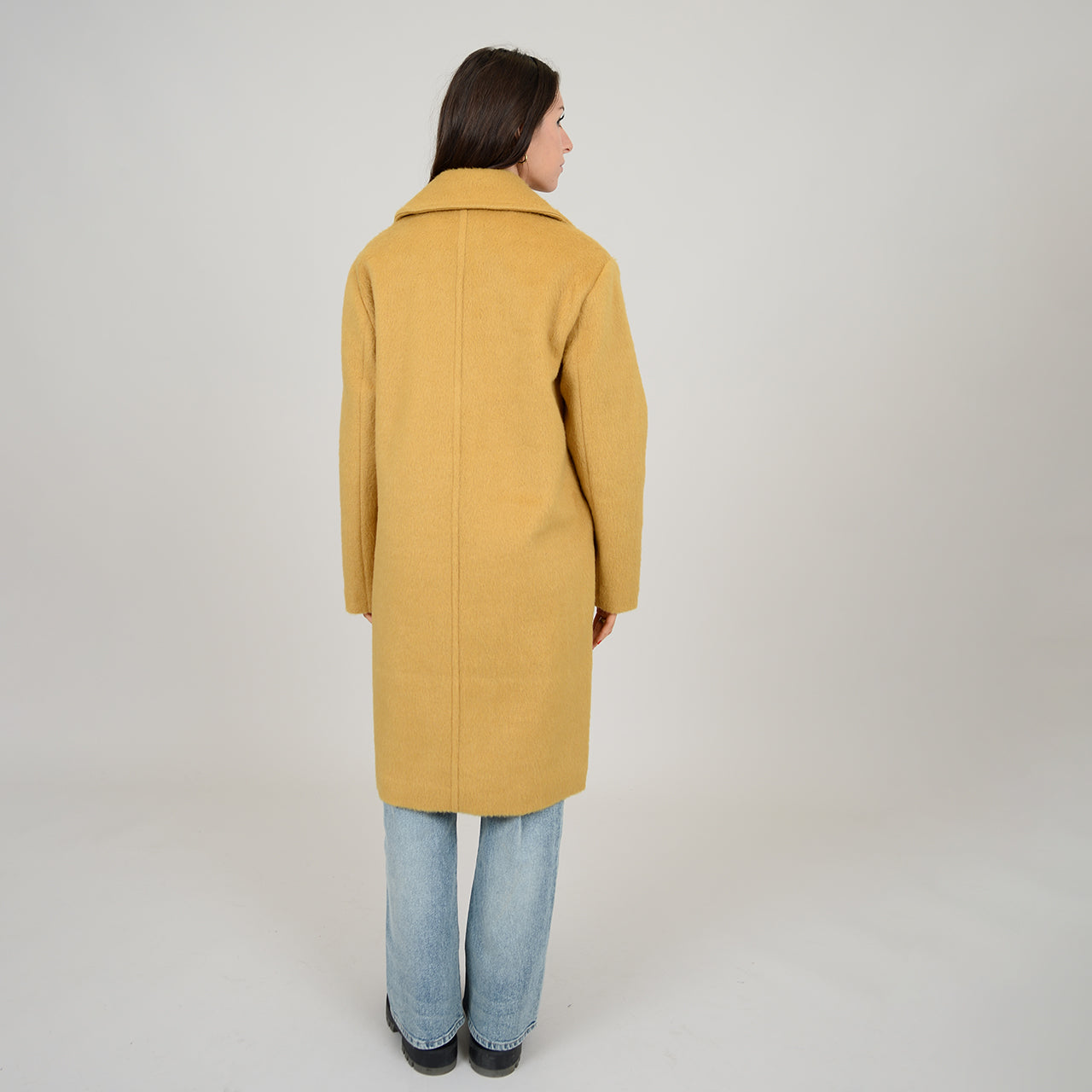 KATERINA LONG COAT - MUSTARD