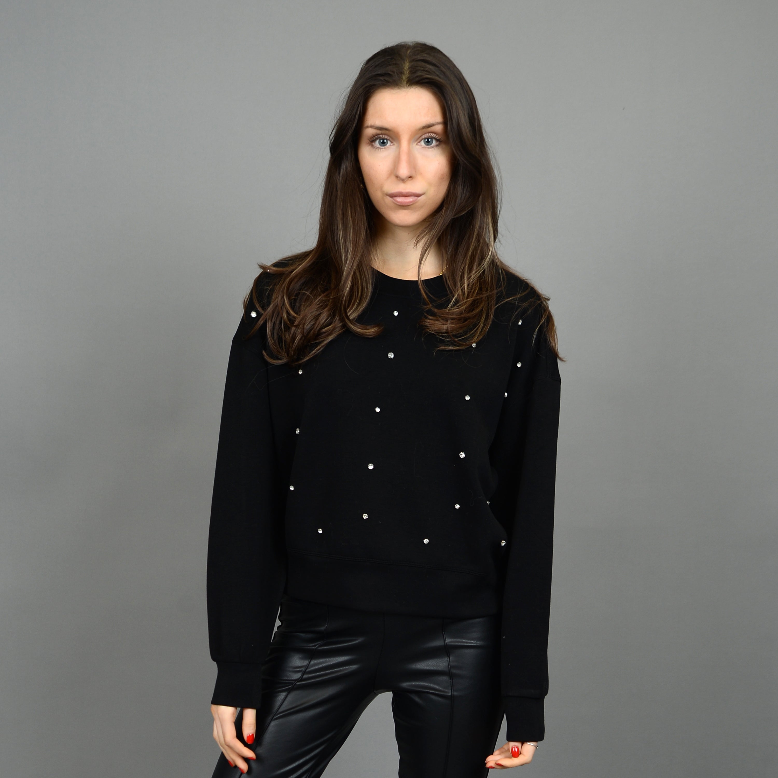 LUCIE RHINESTONE SWEATER