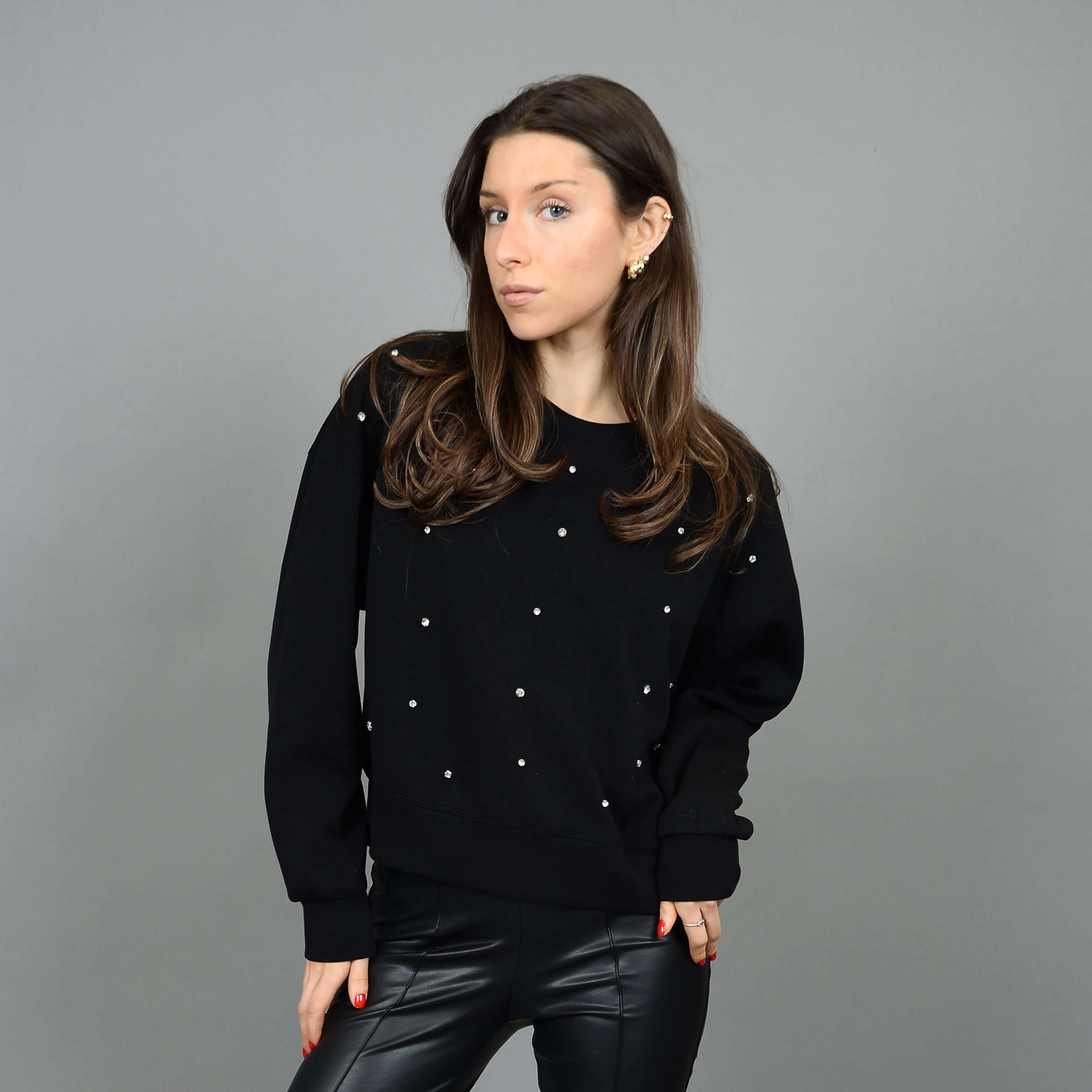 LUCIE RHINESTONE SWEATER