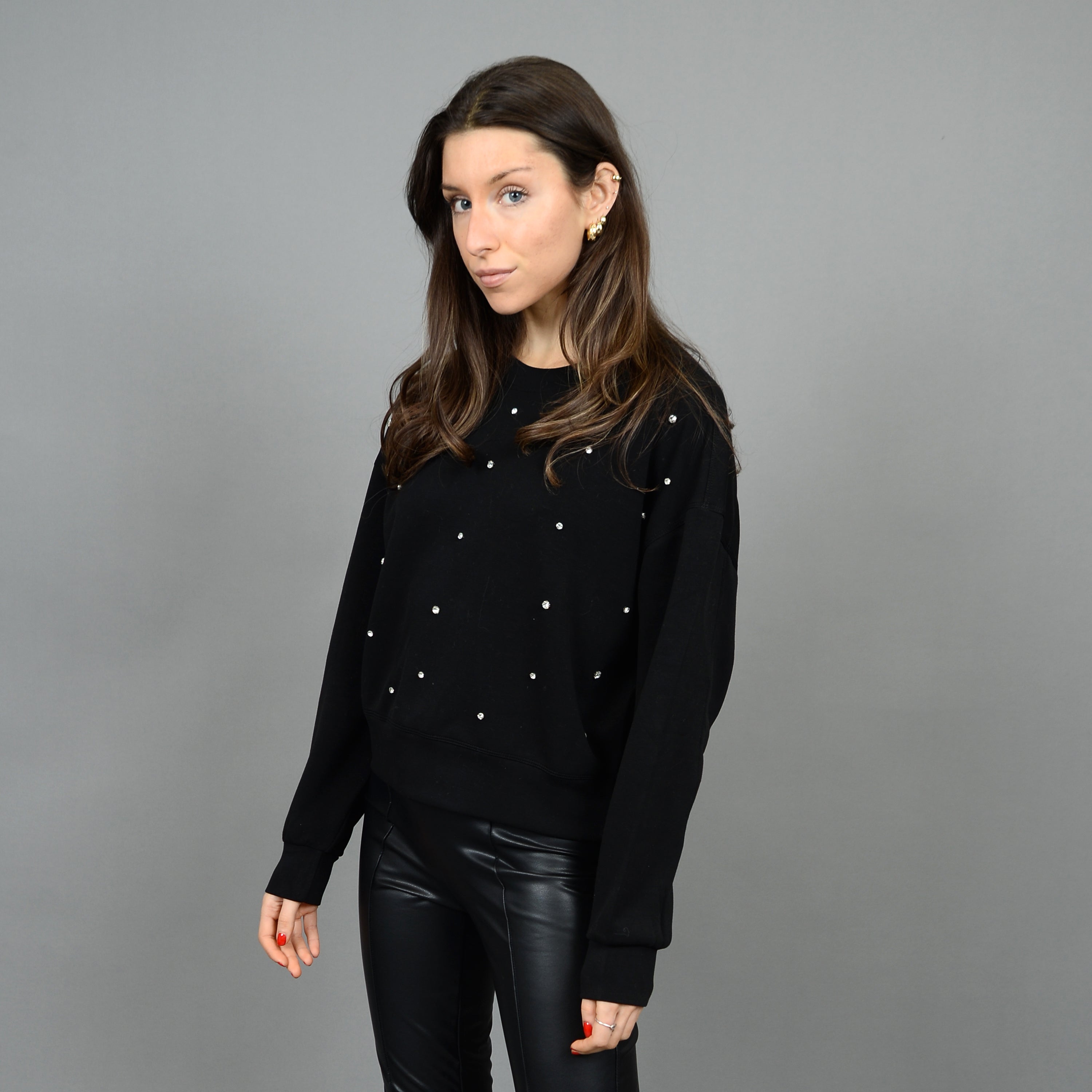 LUCIE RHINESTONE SWEATER