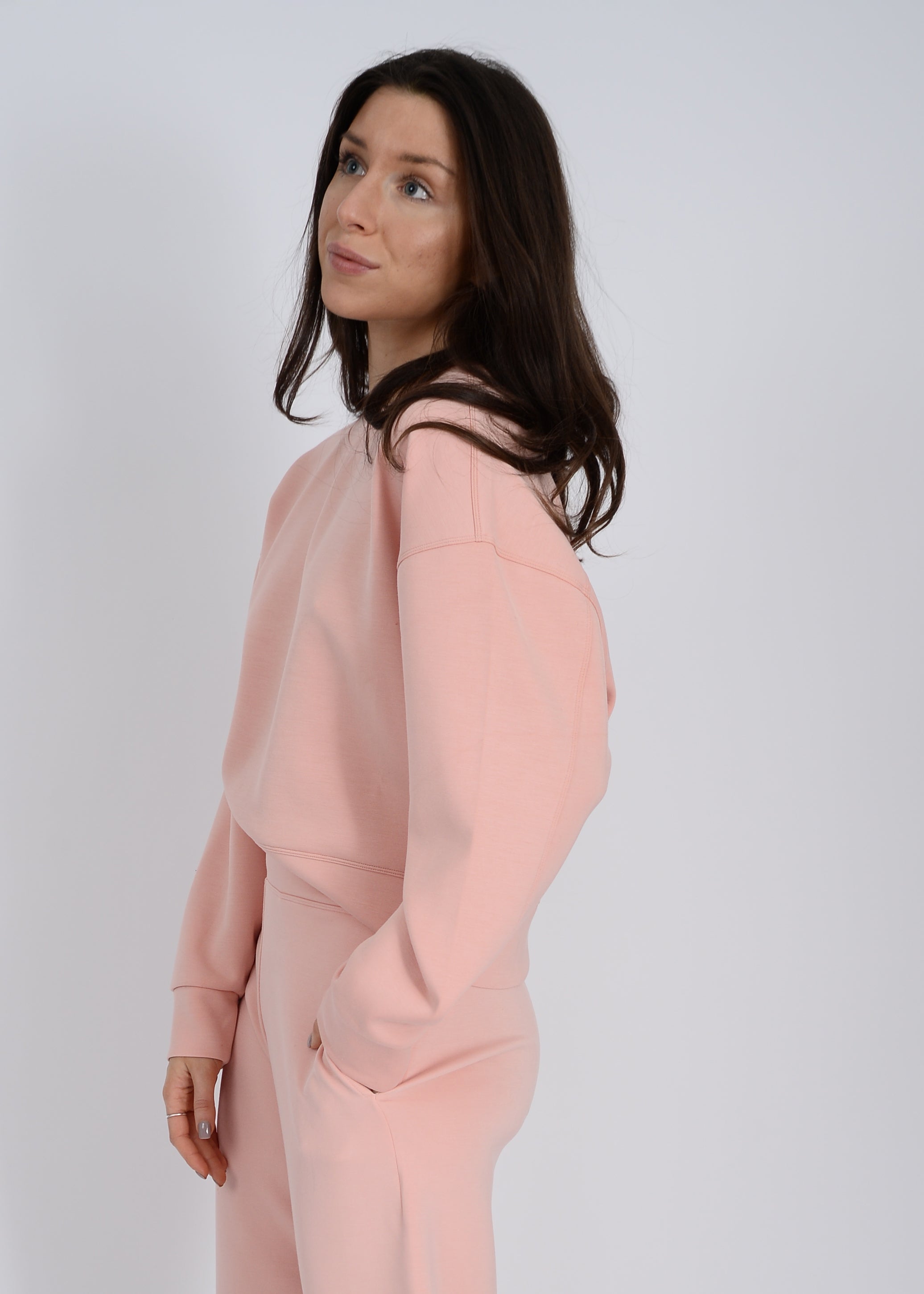 LUCIE SOFT KNIT SWEATER - DUSTY PEACH