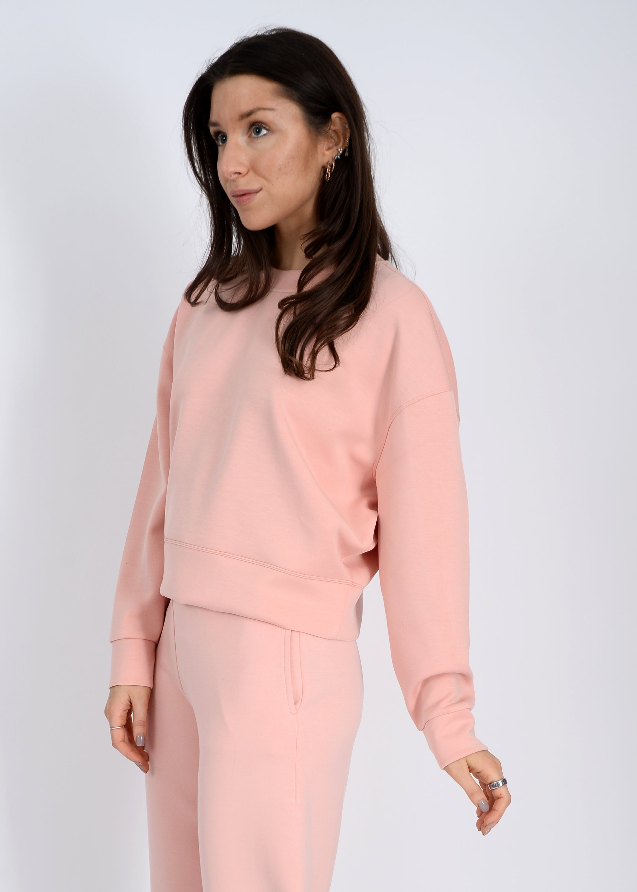 LUCIE SOFT KNIT SWEATER - DUSTY PEACH