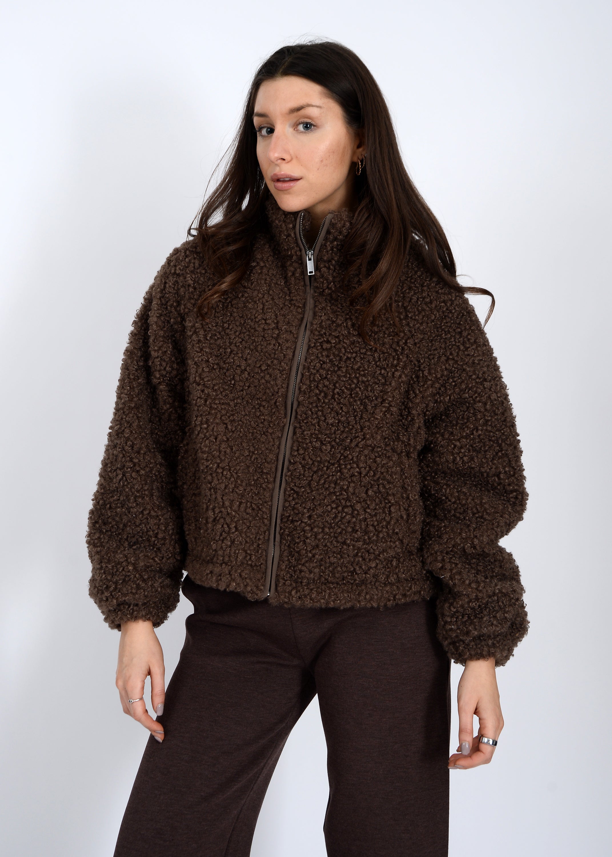 JANNA RAGLAN SHERPA JACKET