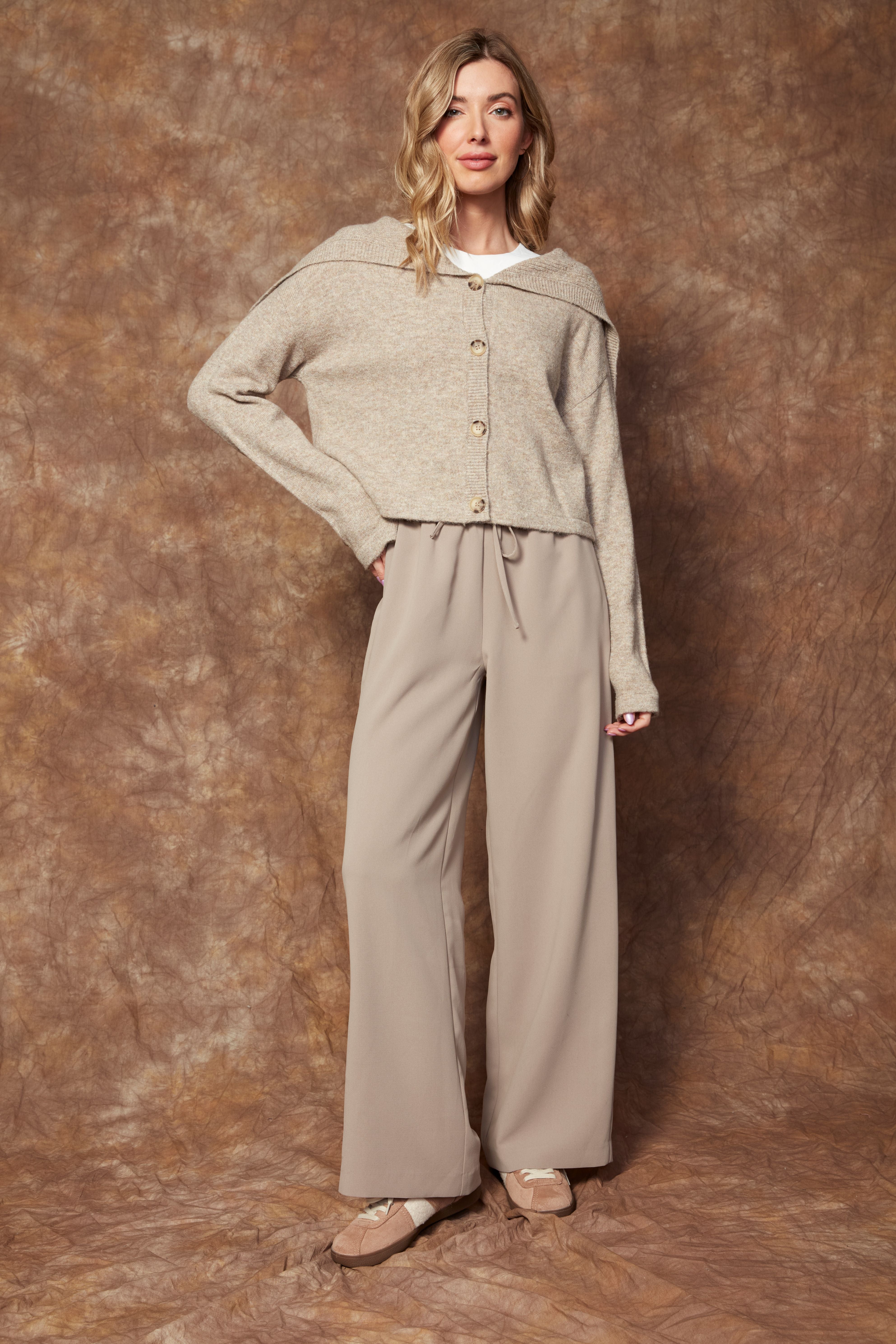 MERRY DRAWSTRING PANT - TAUPE