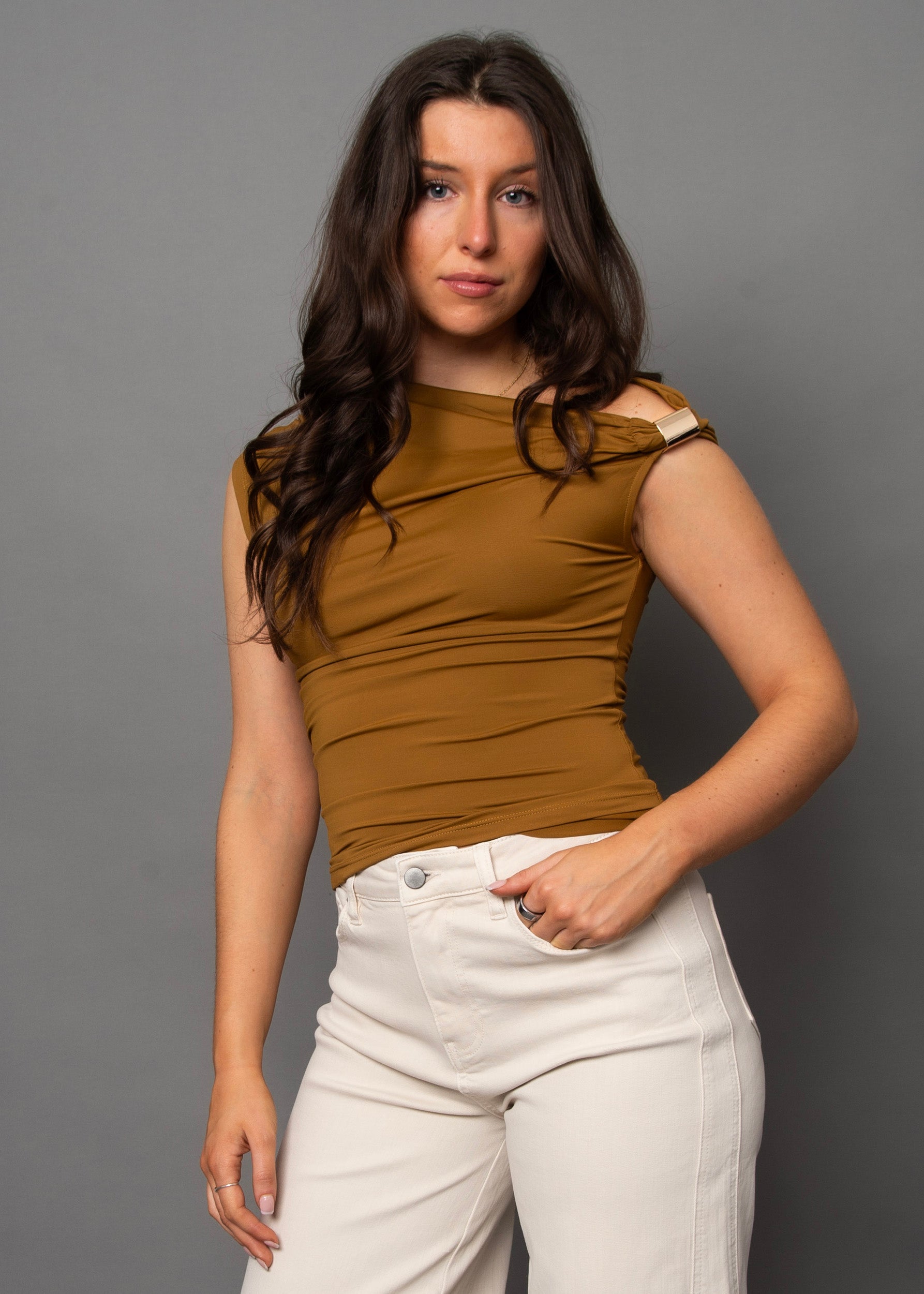 DAMIAN ASYMMETRIC TOP - TUMERIC