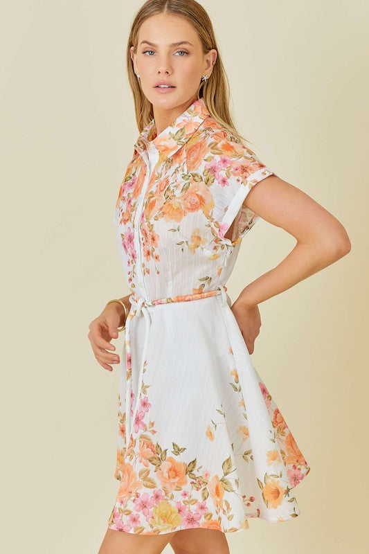 RIO FLORAL MINI DRESS