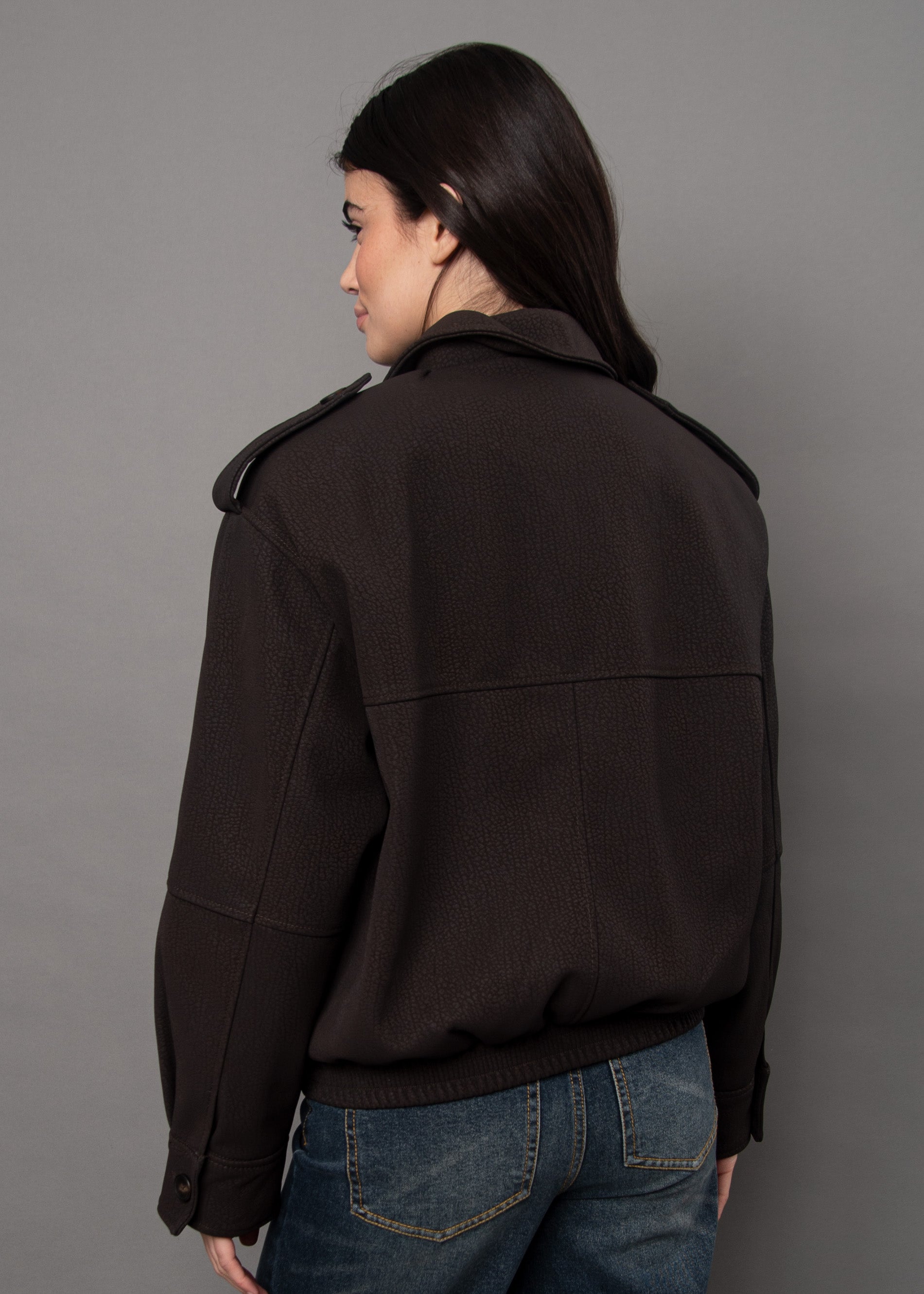 MIKAYA FUR COLLAR JACKET