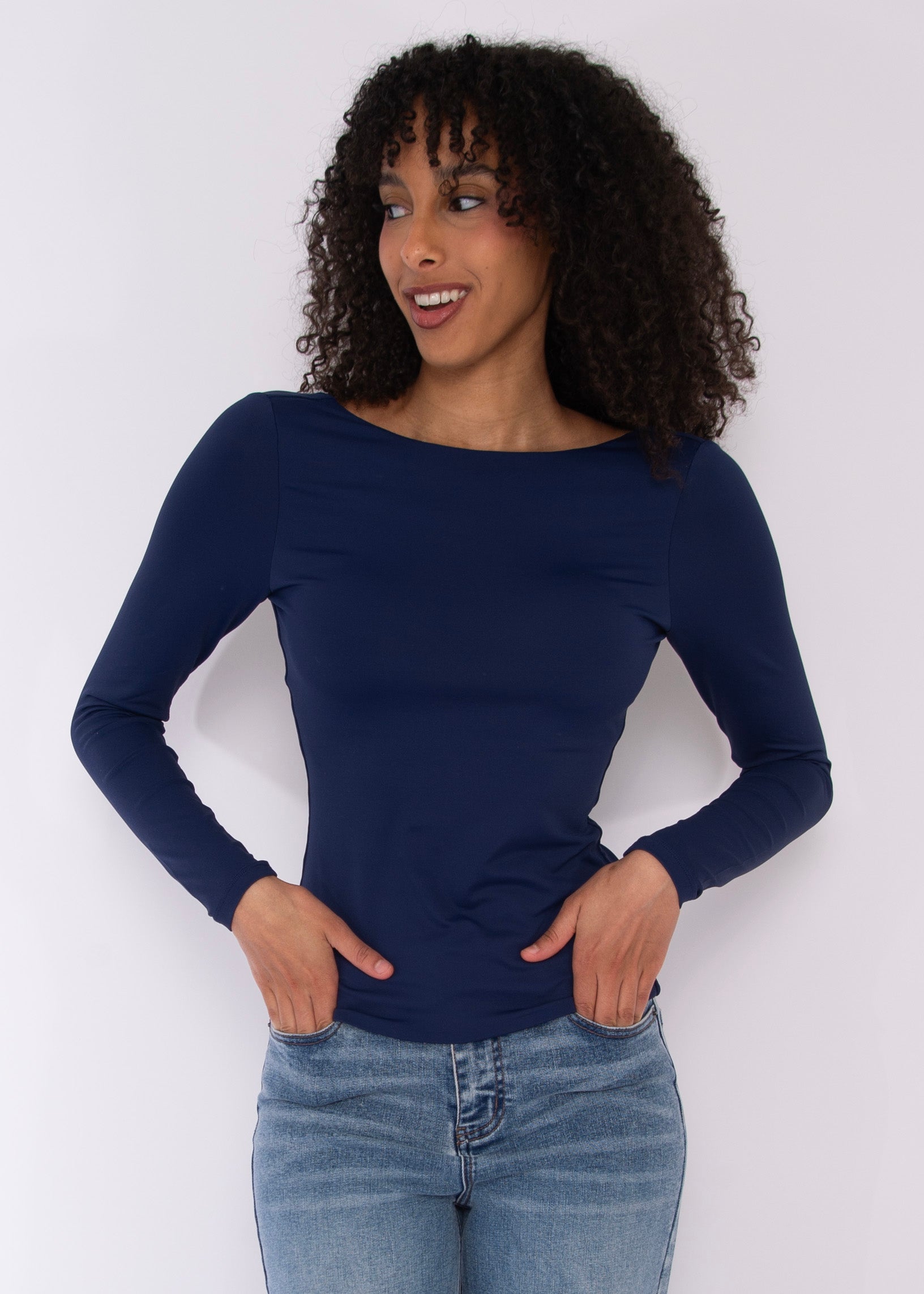 BRIDA 21 TOP - NAVY