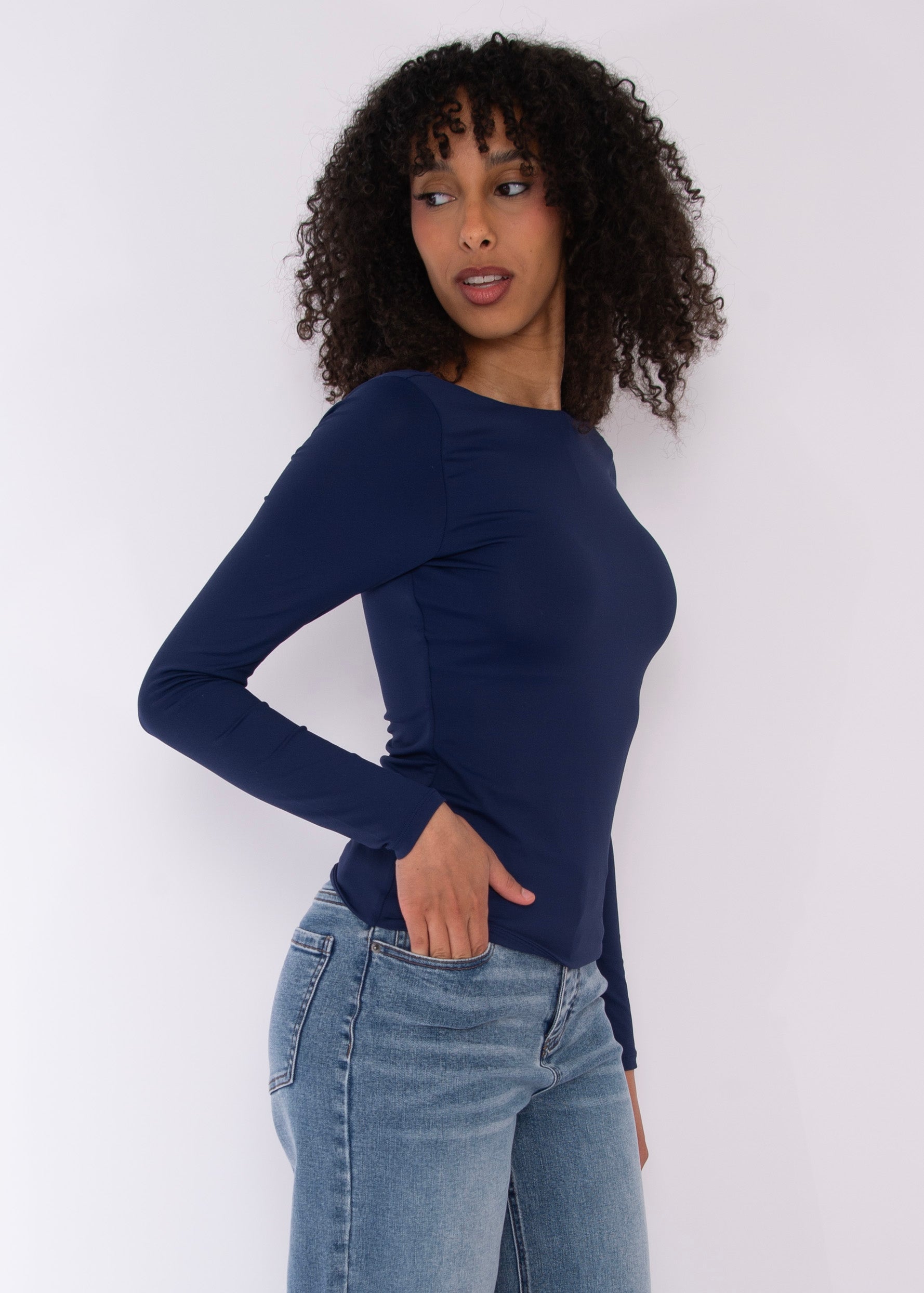 BRIDA 21 TOP - NAVY