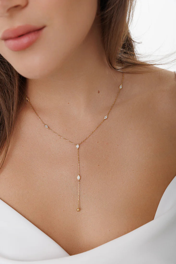 MARQUIS LARIAT NECKLACE