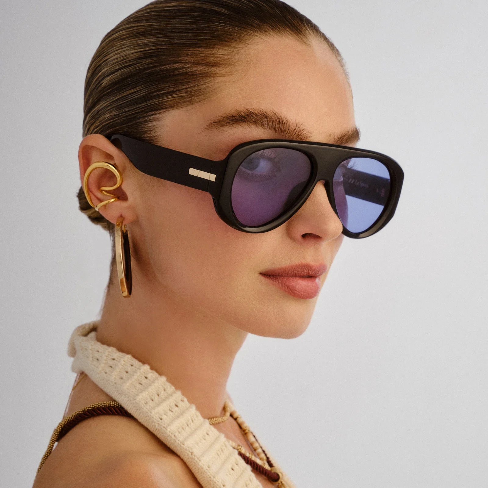 DREAM BOAT SUNGLASSES - BLACK BLUE