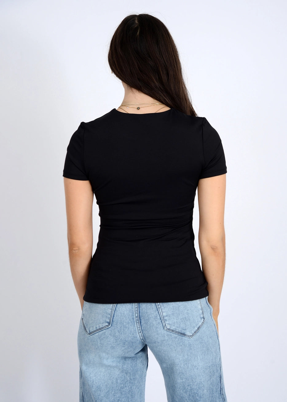 ROXI 23 TOP - BLACK