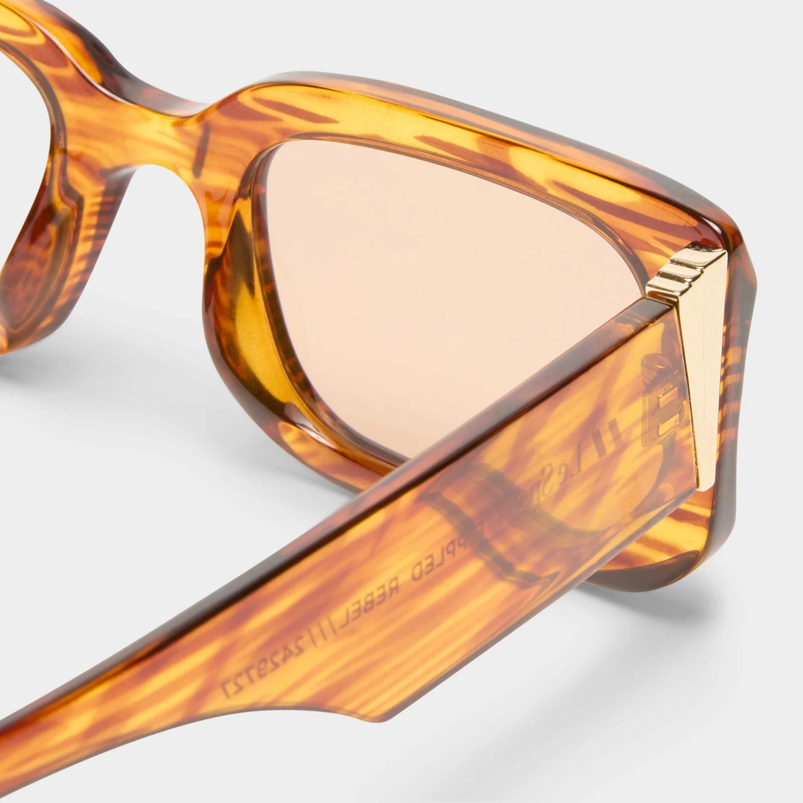 RIPPLED REBEL SUNGLASSES - WOODSTRIPE