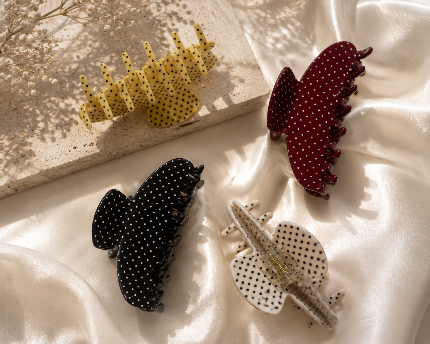 POLKA DOT CLIP (VARIOUS COLOURS)