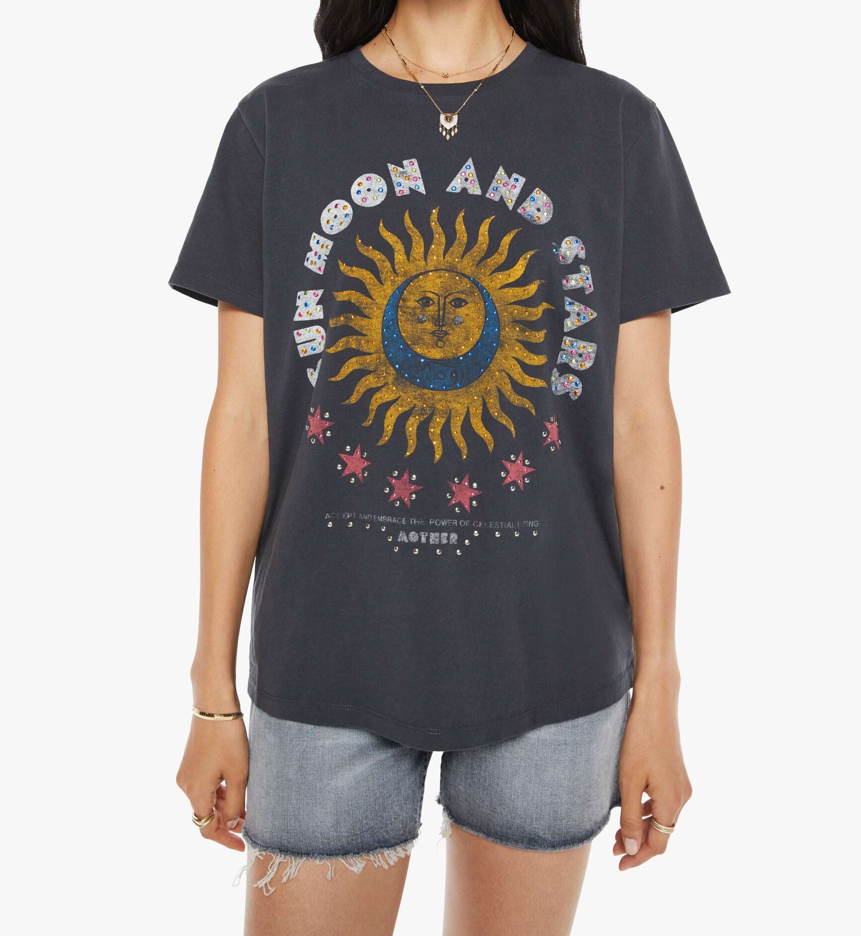 THE ROWDY TEE - SUN, MOON & STARS