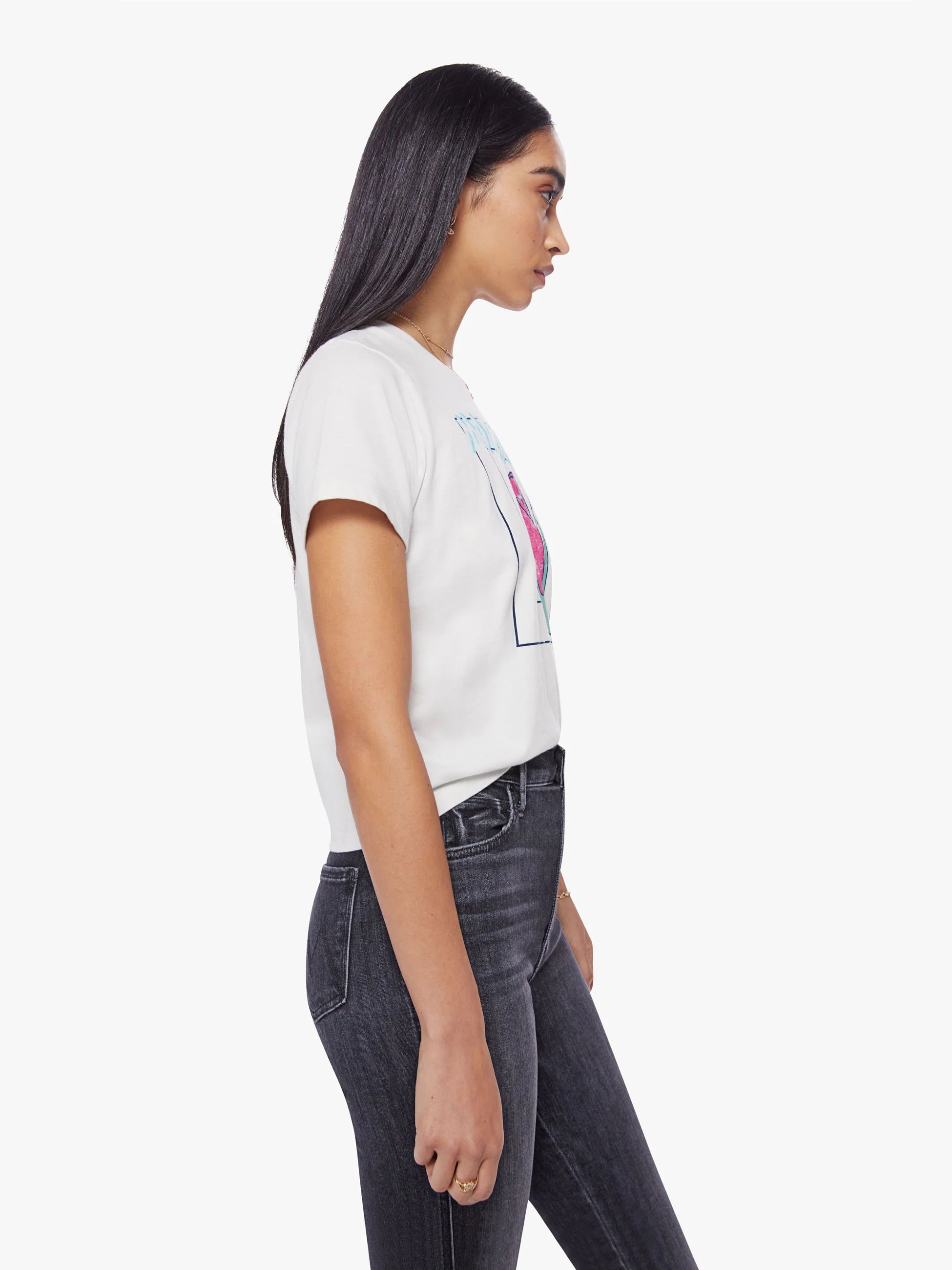 THE CROPPED ITTY BITTY GOODIE TEE - MOTHER BUD
