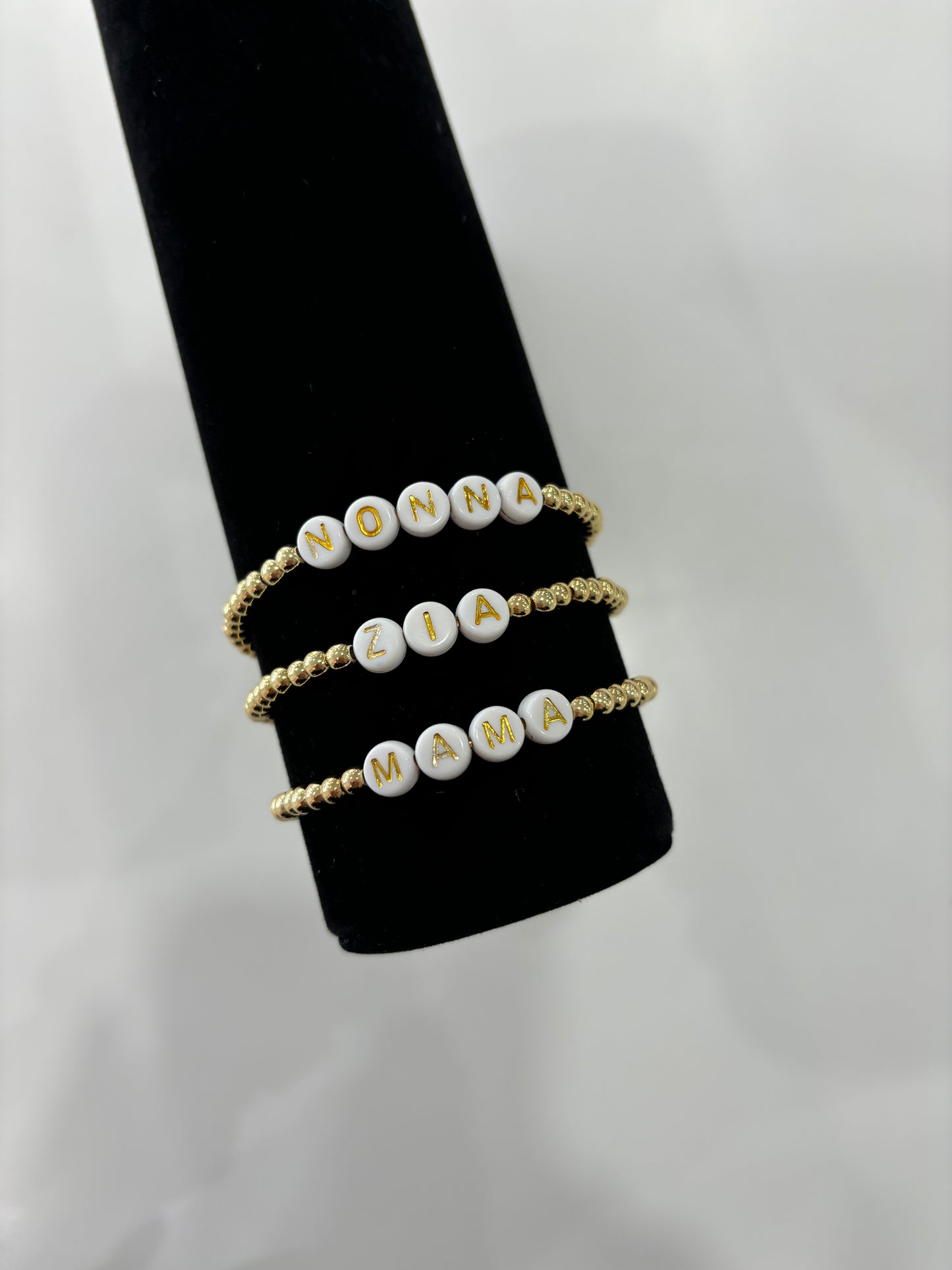 MAMA BRACELET - GOLD BEADS