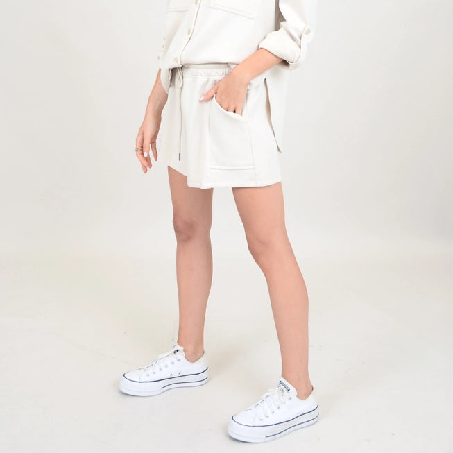 SENZA KNIT SHORT - STONE