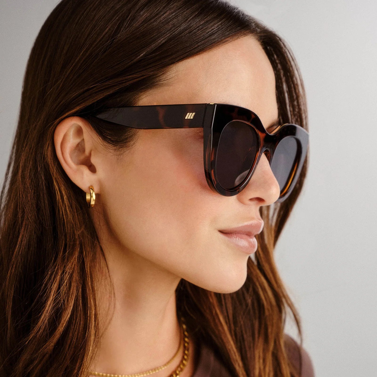 AIR HEART SUNGLASSES - TORT