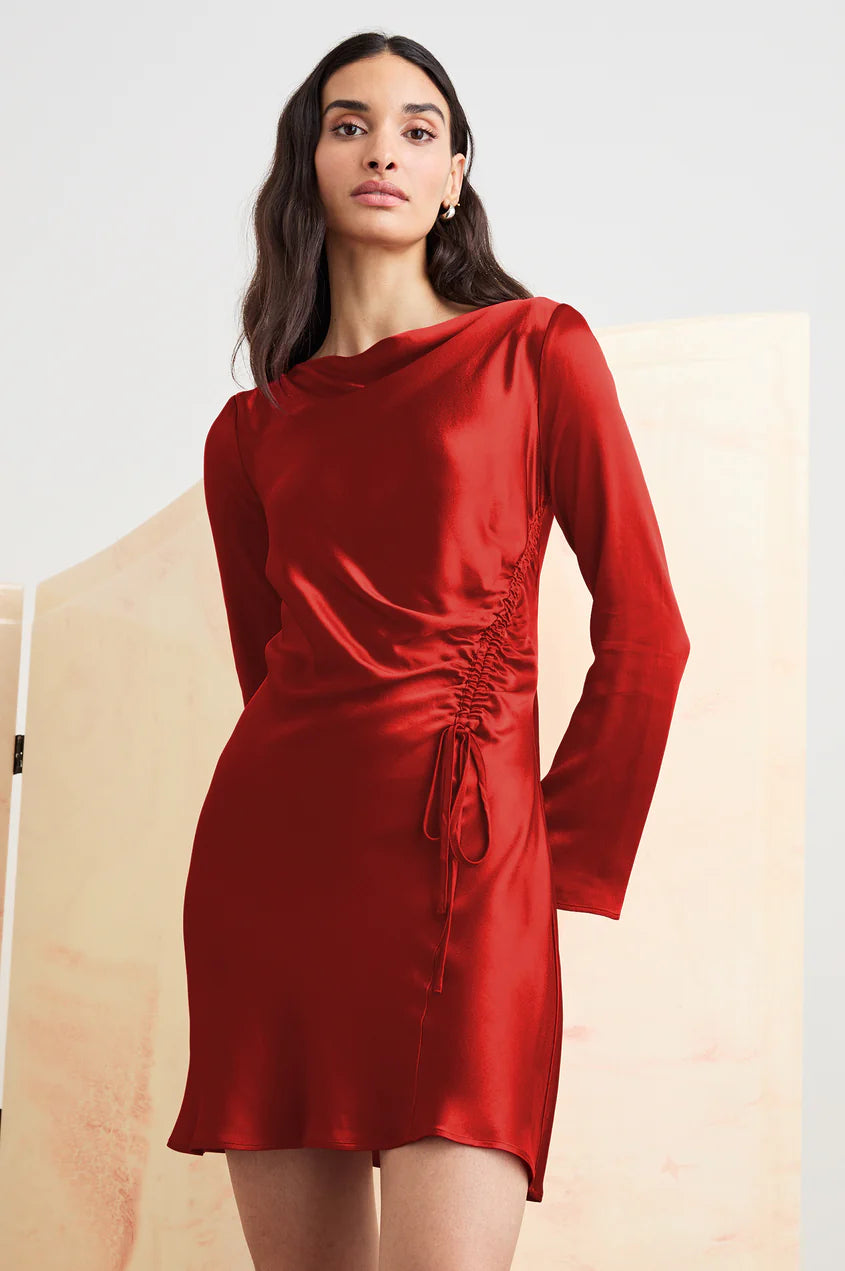 ALESSANDRA DRESS - SCARLET