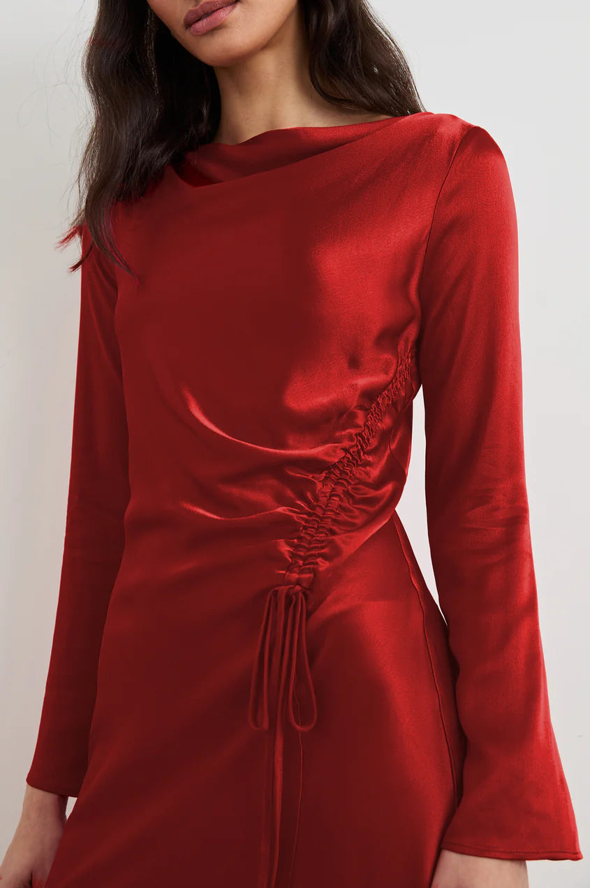 ALESSANDRA DRESS - SCARLET