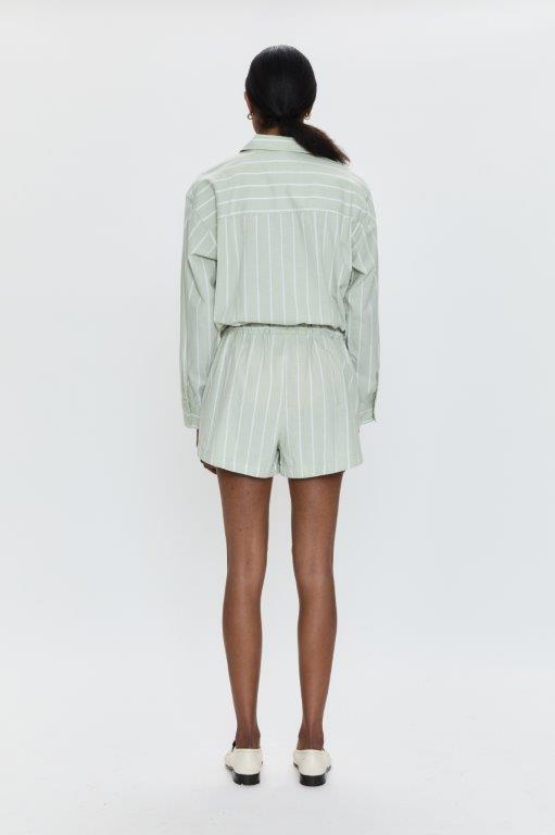 AMELIE ROMPER - PISTACHIO STRIPE