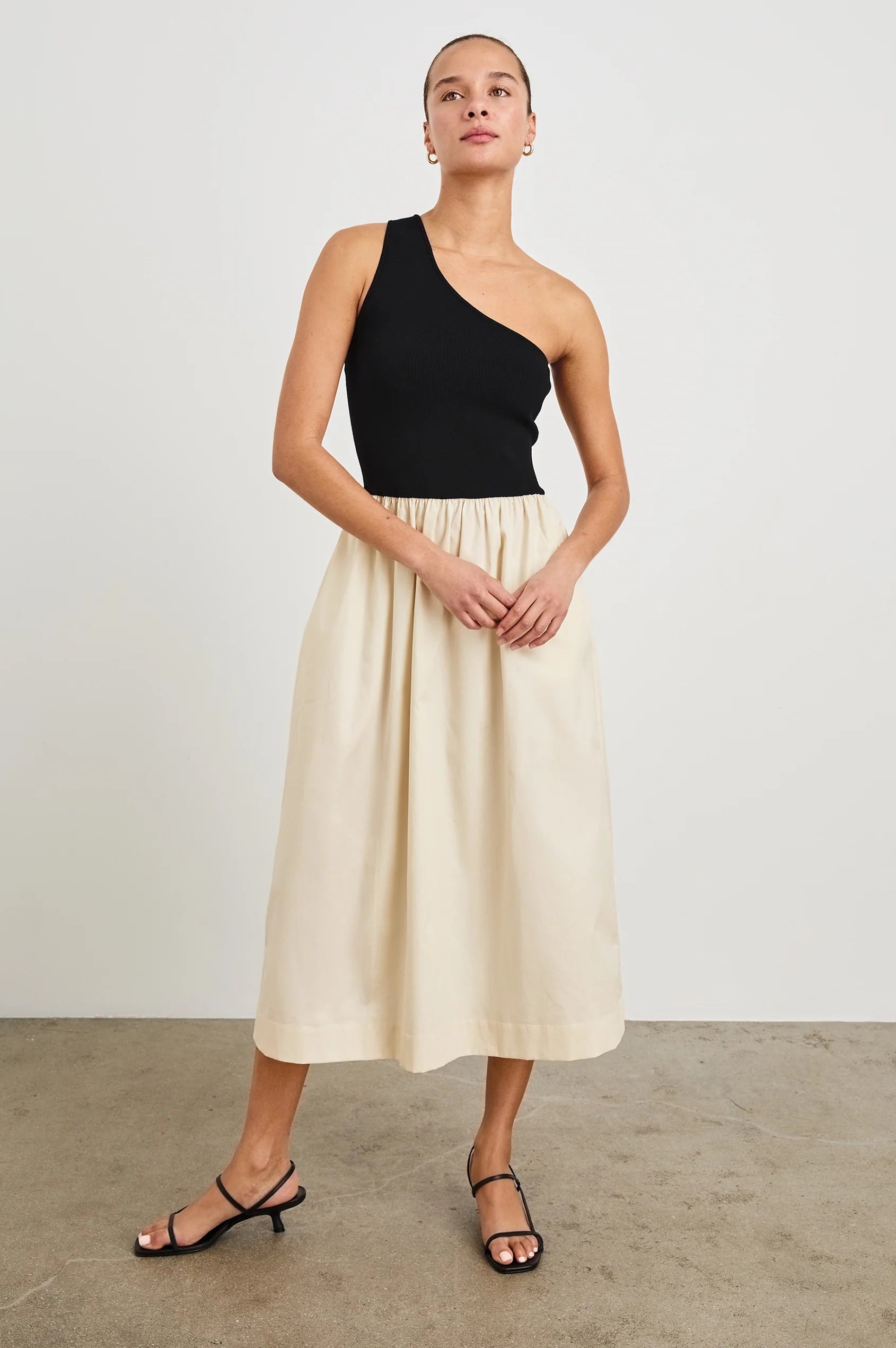 ANITA DRESS - BLACK IVORY