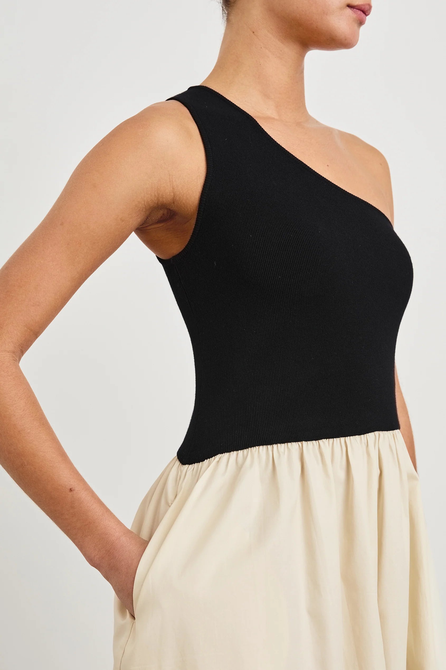 ANITA DRESS - BLACK IVORY