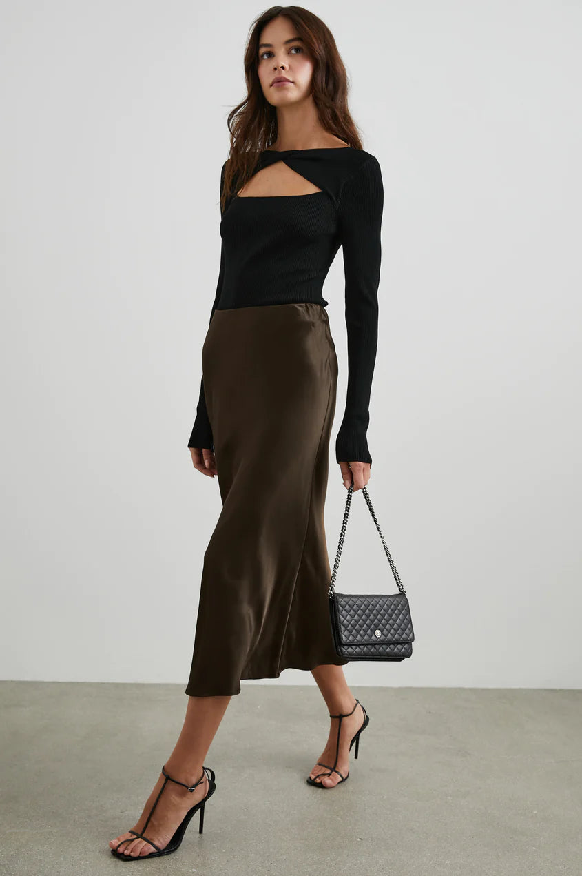 ANYA SKIRT - DARK MOSS