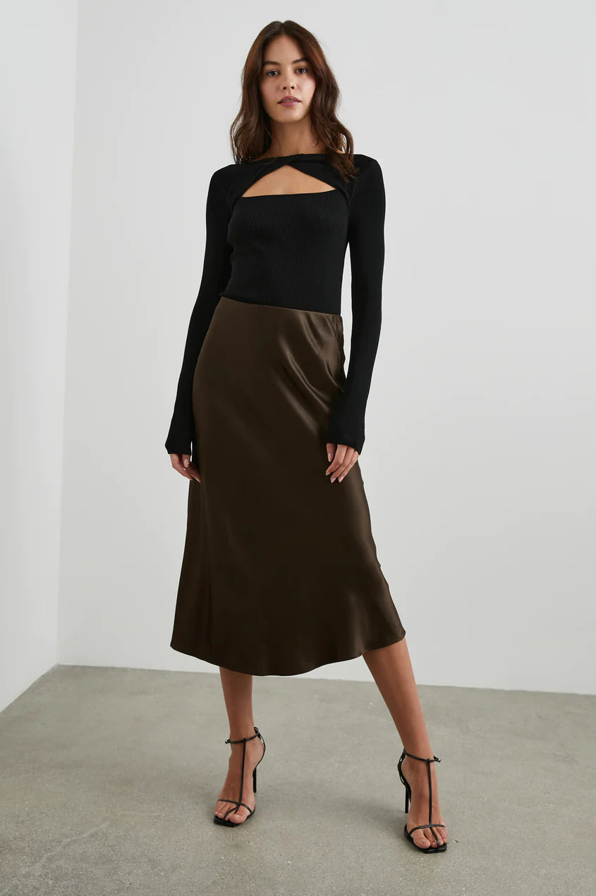 ANYA SKIRT - DARK MOSS