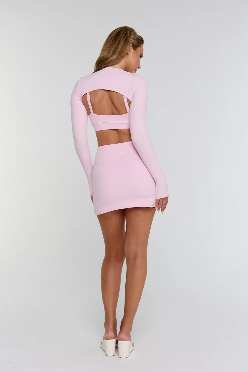 AIRVIVE MINI SKIRT - PINK/CREAM